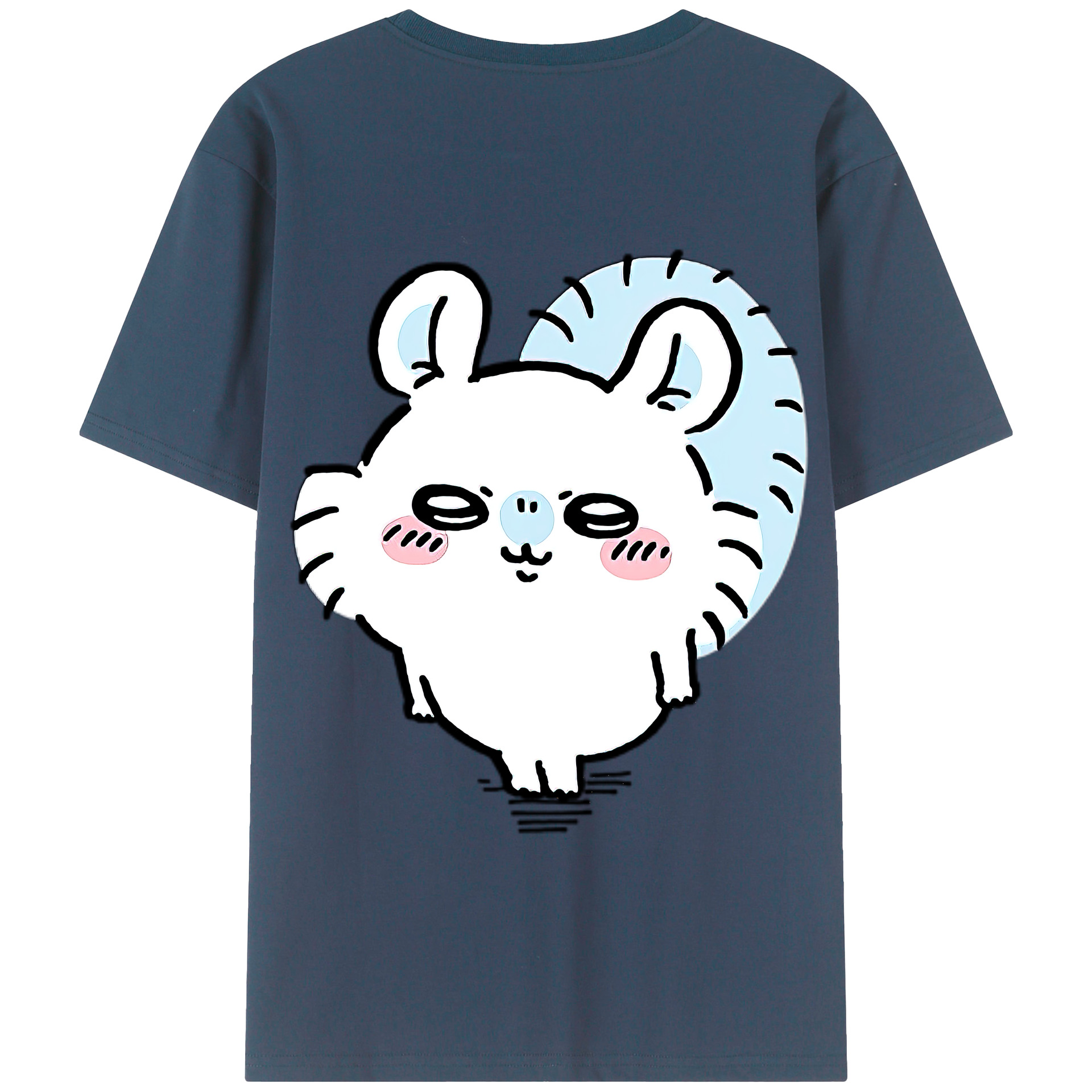 （画像用） ちいかわ モモンガ Chii-kawa Momonga 綿100％半袖Tシャツ（背面プリント）