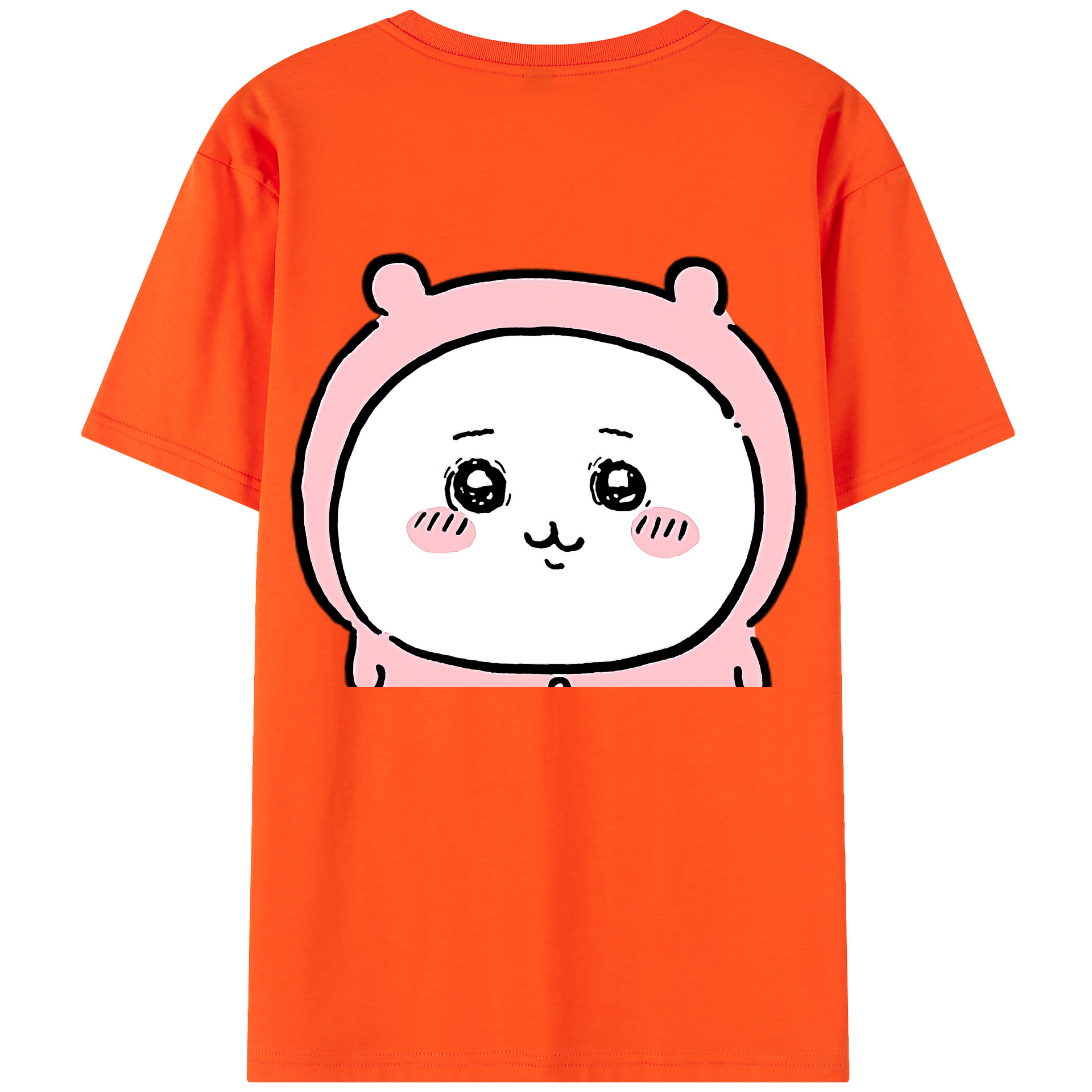 （画像用） ちいかわ ちいかわ Chii-kawa chiikawa 綿100％半袖Tシャツ（背面プリント）
