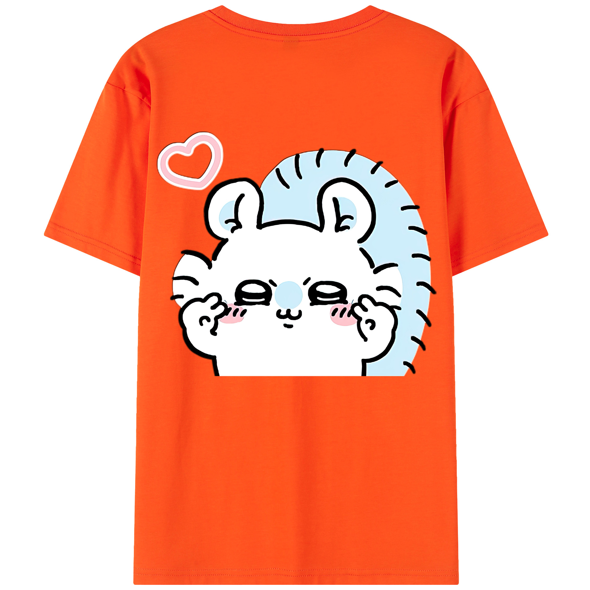 （画像用） ちいかわ モモンガ Chii-kawa Momonga 綿100％半袖Tシャツ（背面プリント）