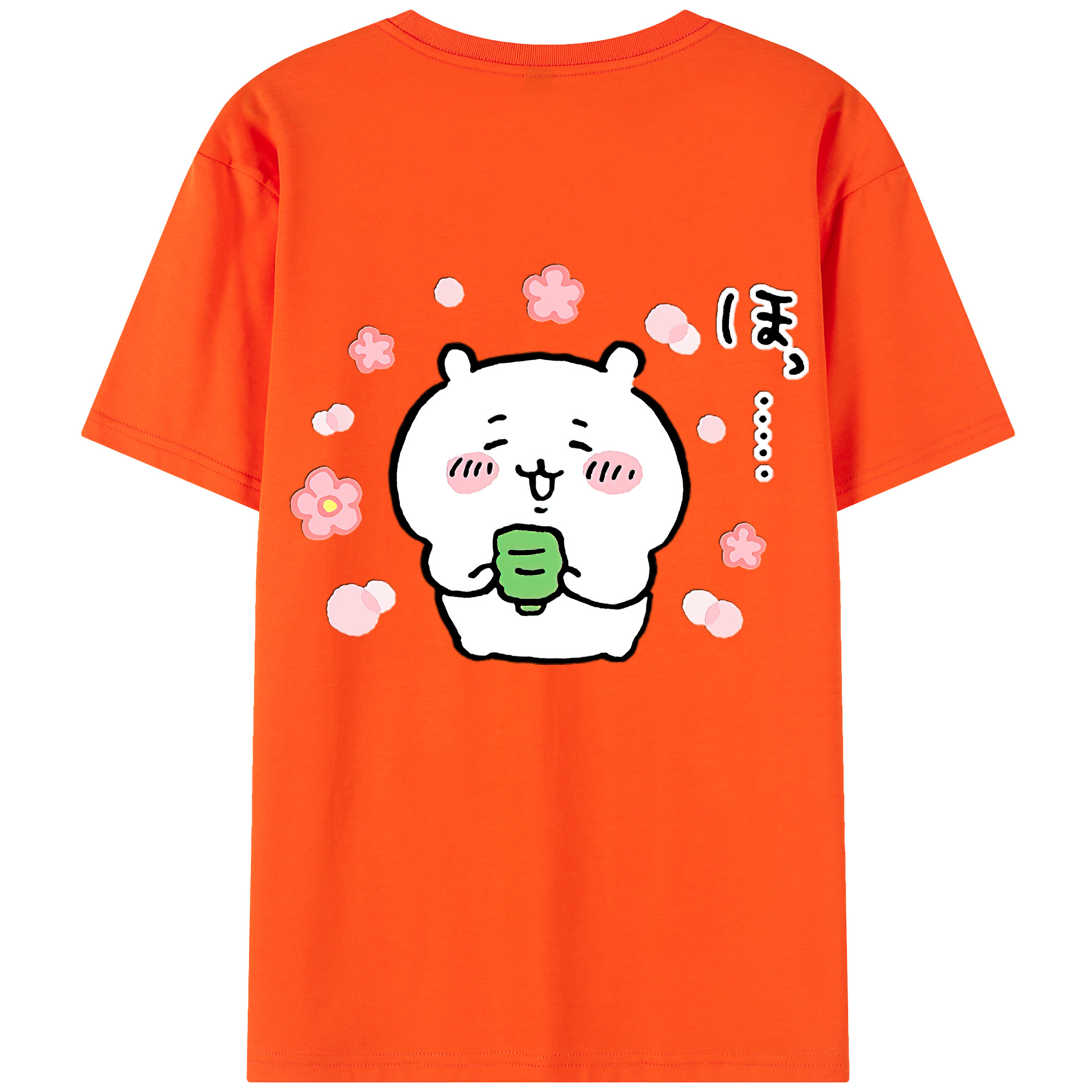 （画像用） ちいかわ ちいかわ Chii-kawa chiikawa 綿100％半袖Tシャツ（背面プリント）
