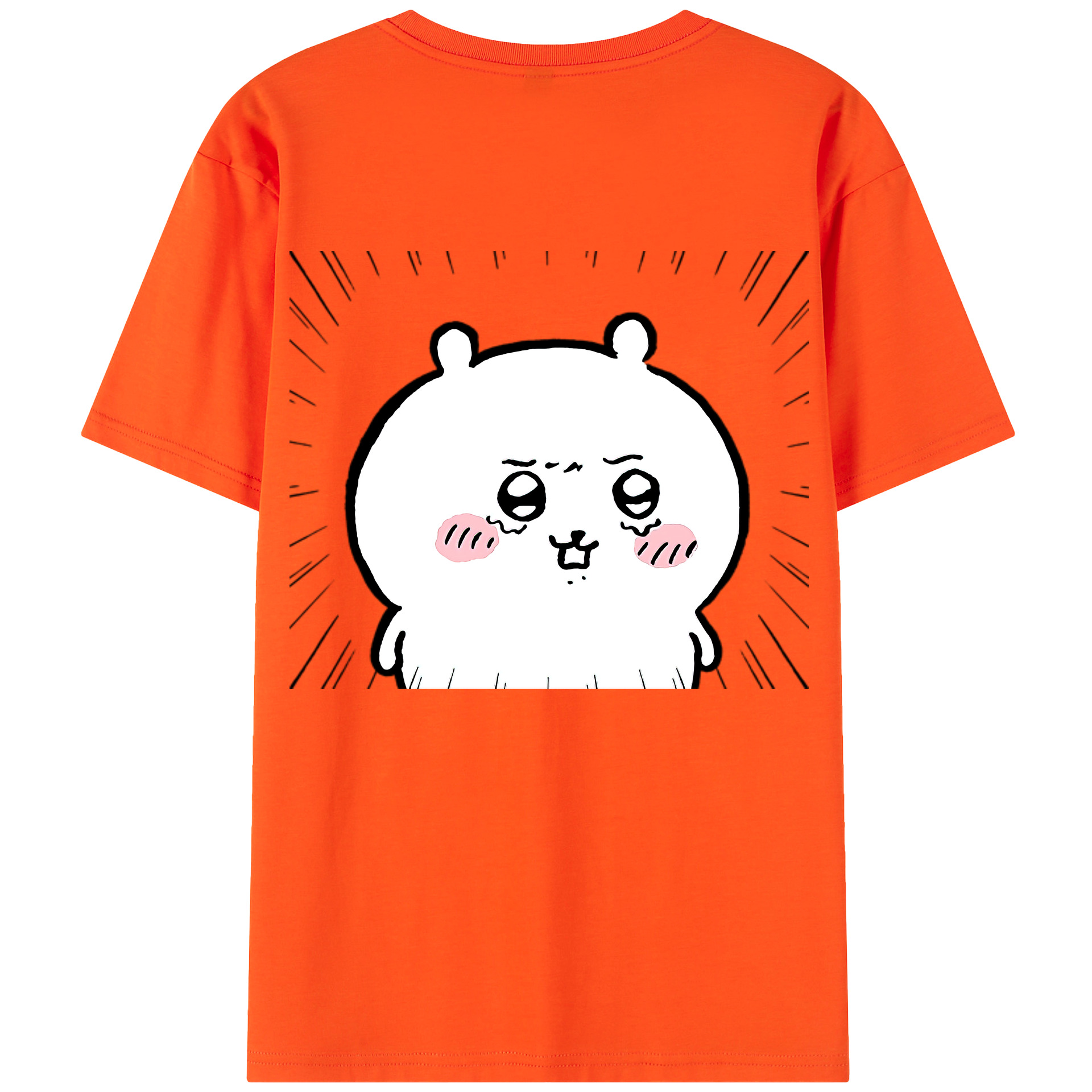 （画像用） ちいかわ ちいかわ Chii-kawa chiikawa 綿100％半袖Tシャツ（背面プリント）