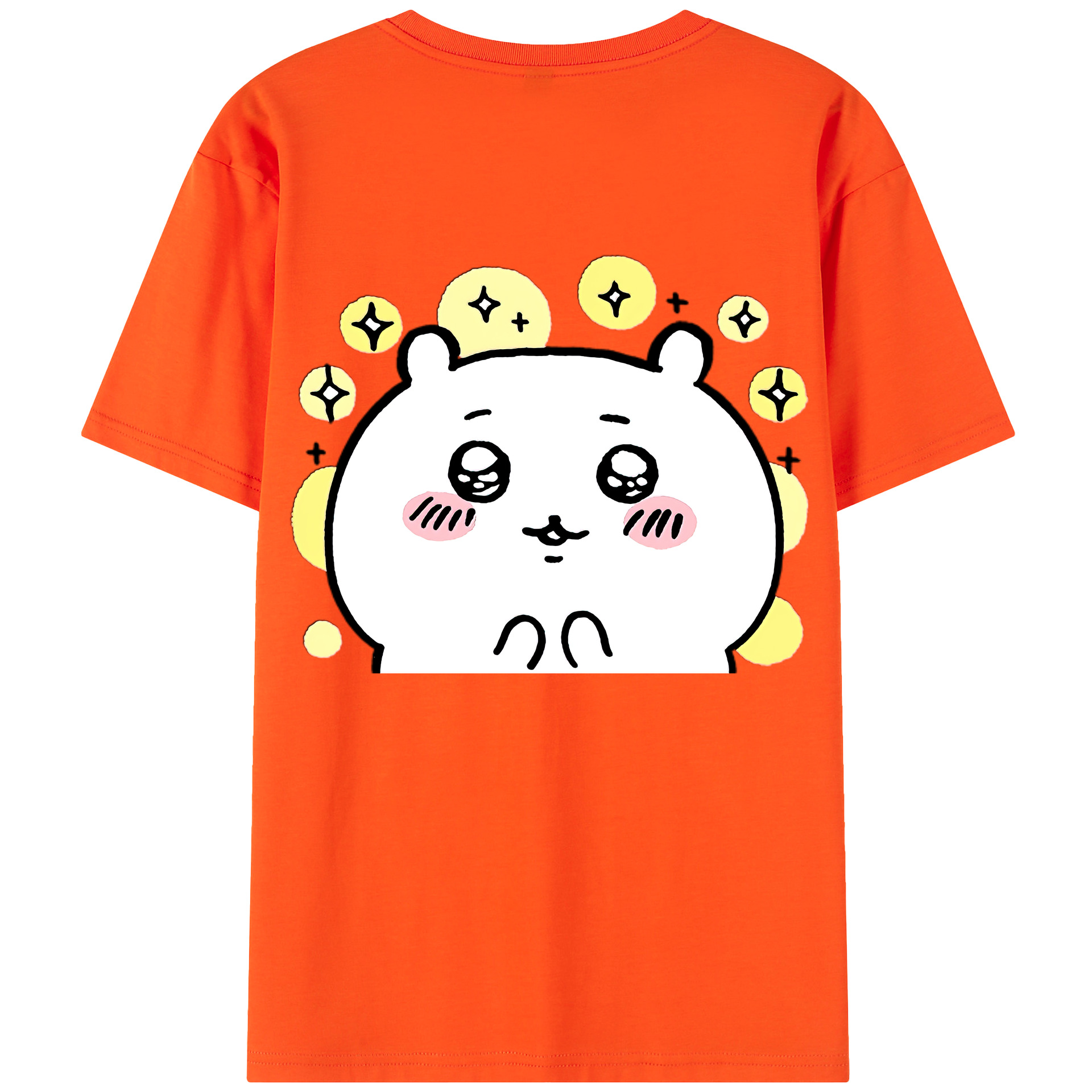 （画像用） ちいかわ ちいかわ Chii-kawa chiikawa 綿100％半袖Tシャツ（背面プリント）