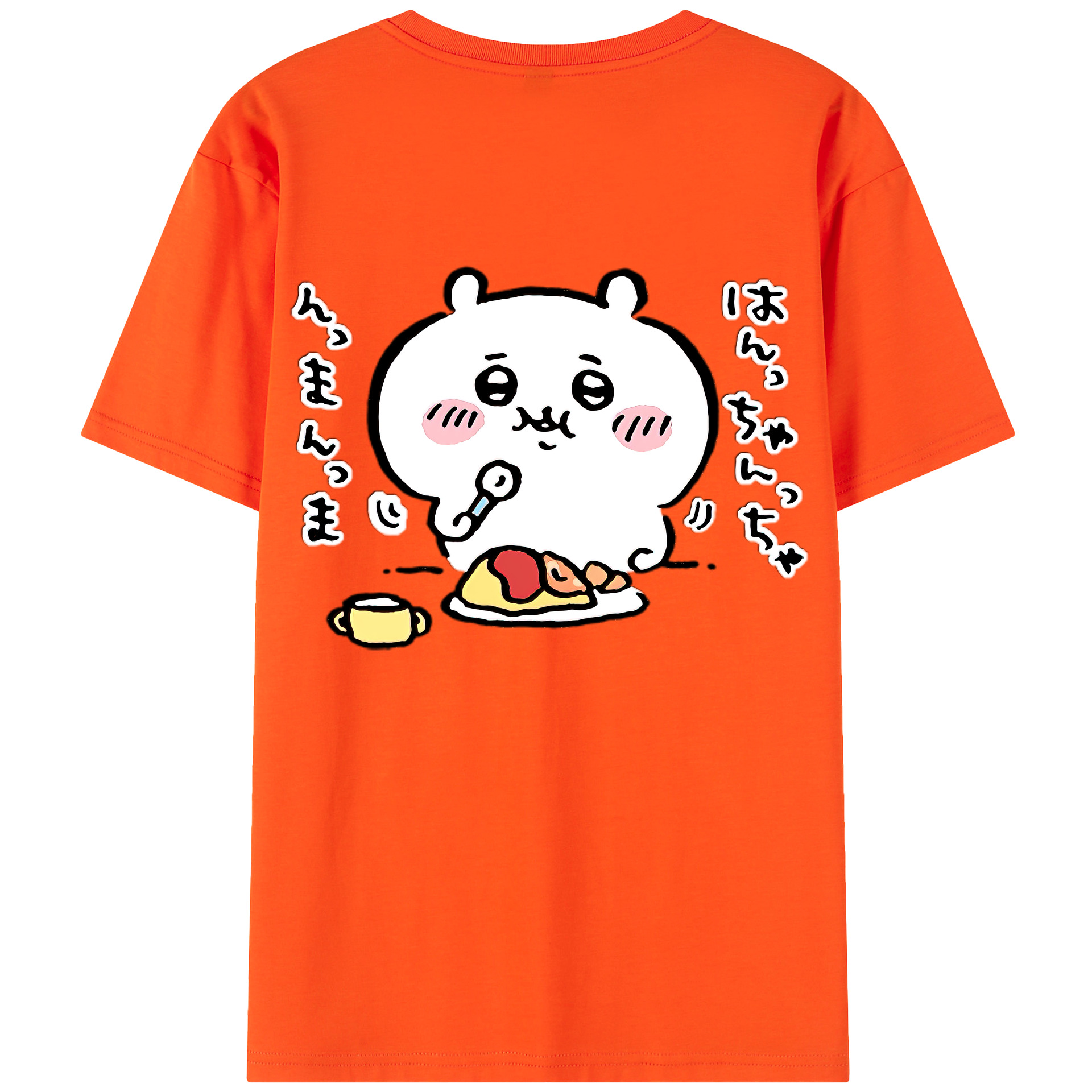 （画像用） ちいかわ ちいかわ Chii-kawa chiikawa 綿100％半袖Tシャツ（背面プリント）