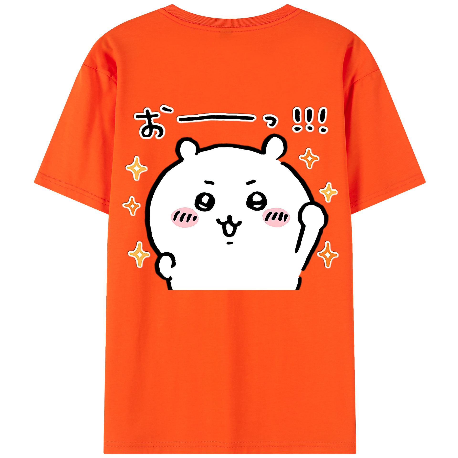 （画像用） ちいかわ ちいかわ Chii-kawa chiikawa 綿100％半袖Tシャツ（背面プリント）