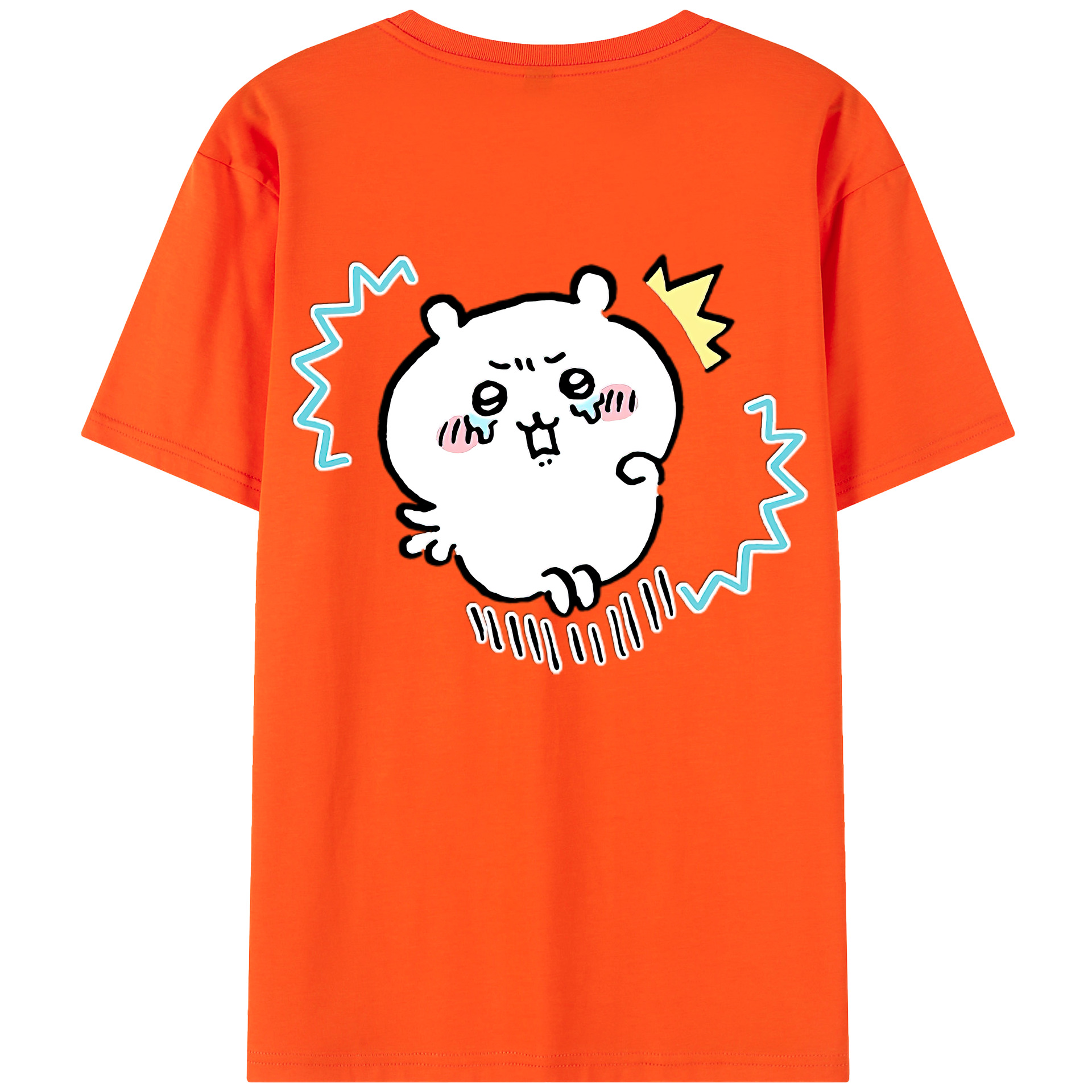 （画像用） ちいかわ ちいかわ Chii-kawa chiikawa 綿100％半袖Tシャツ（背面プリント）