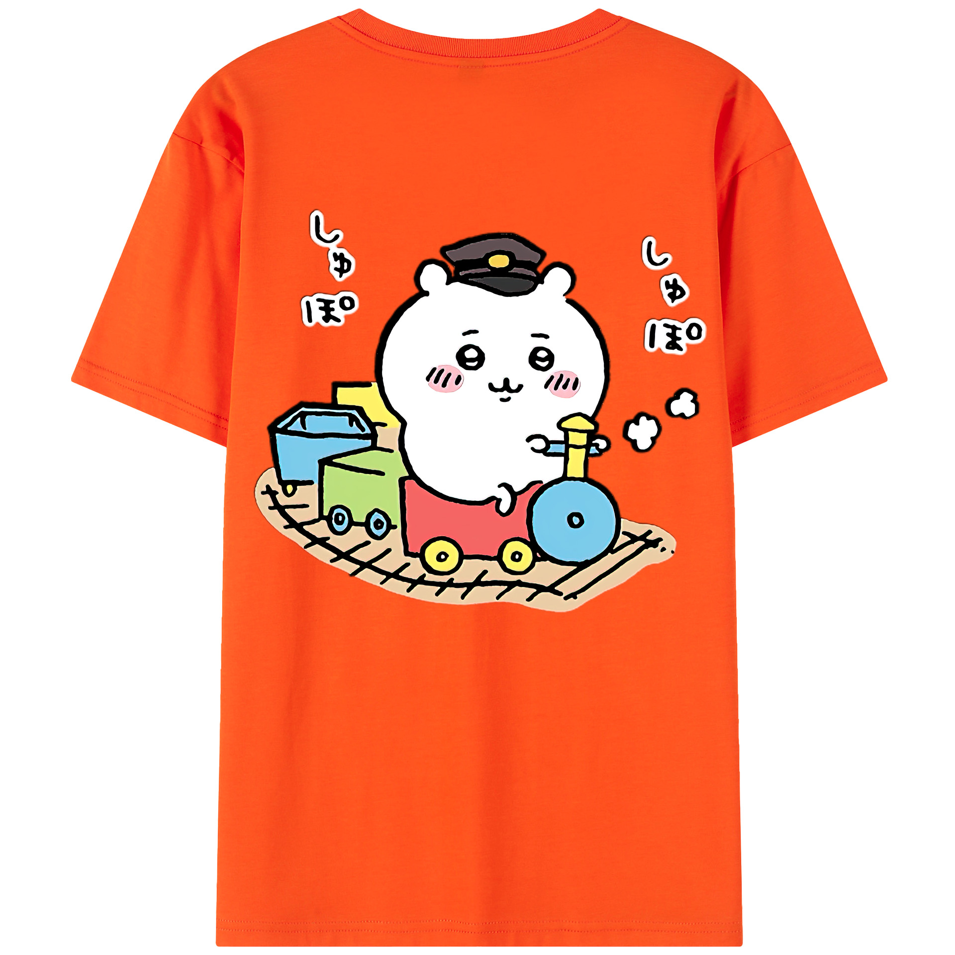 （画像用） ちいかわ ちいかわ Chii-kawa chiikawa 綿100％半袖Tシャツ（背面プリント）