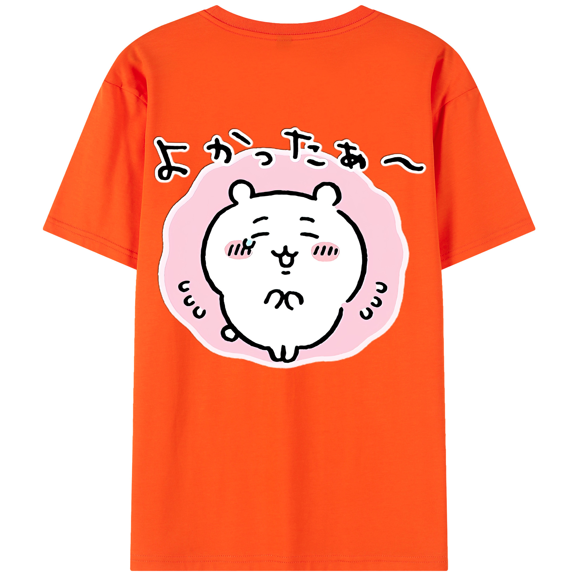 （画像用） ちいかわ ちいかわ Chii-kawa chiikawa 綿100％半袖Tシャツ（背面プリント）