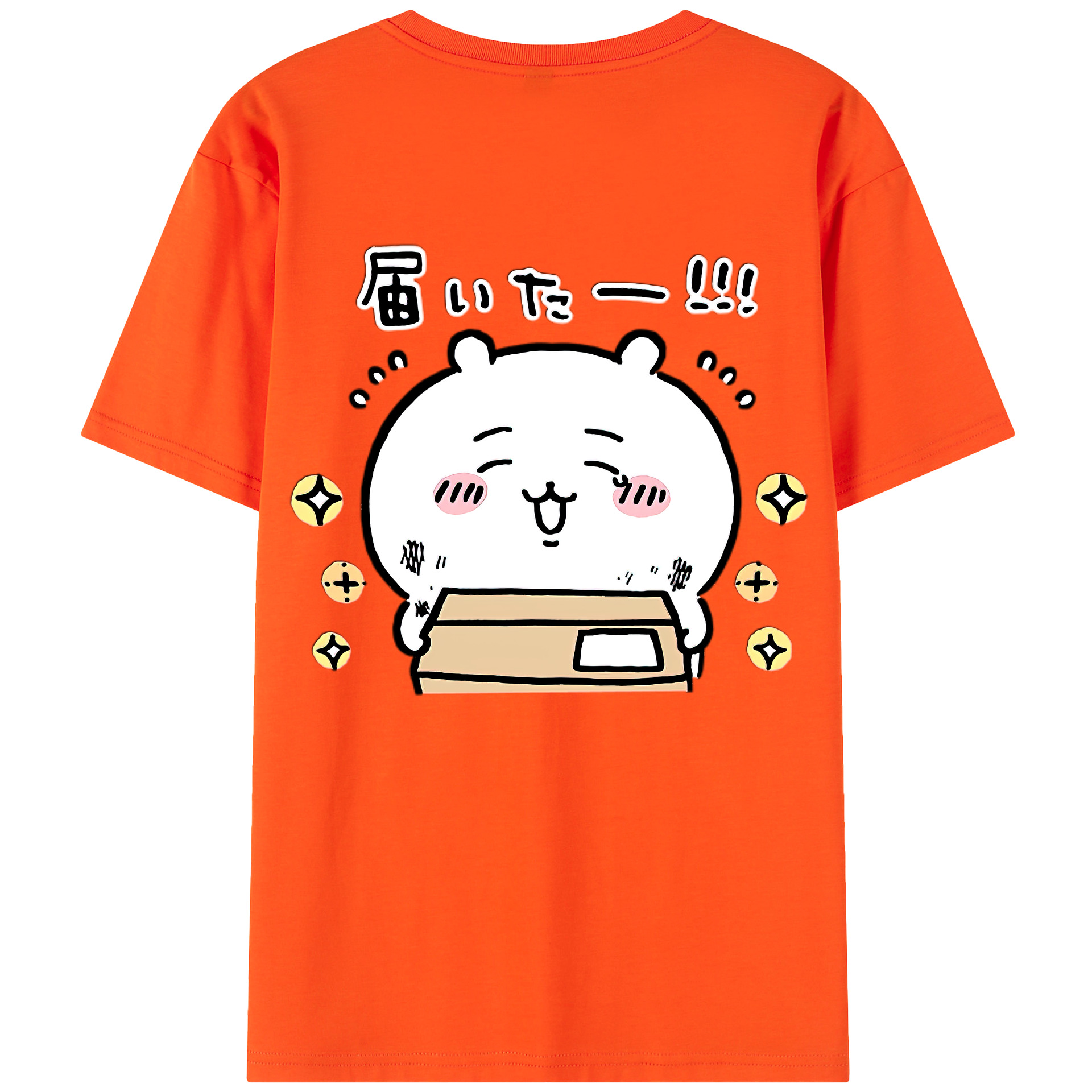 （画像用） ちいかわ ちいかわ Chii-kawa chiikawa 綿100％半袖Tシャツ（背面プリント）