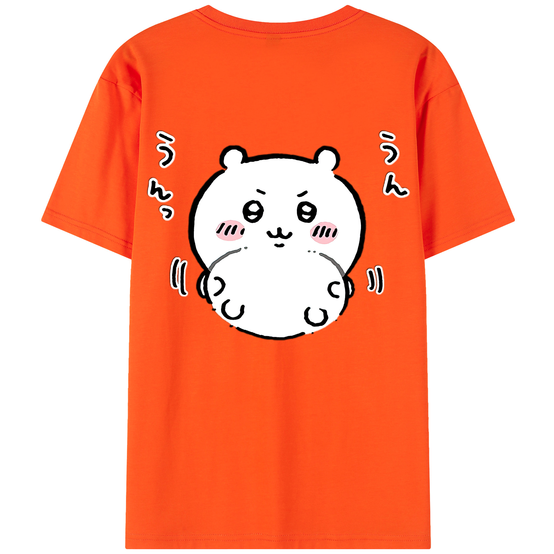 （画像用） ちいかわ ちいかわ Chii-kawa chiikawa 綿100％半袖Tシャツ（背面プリント）