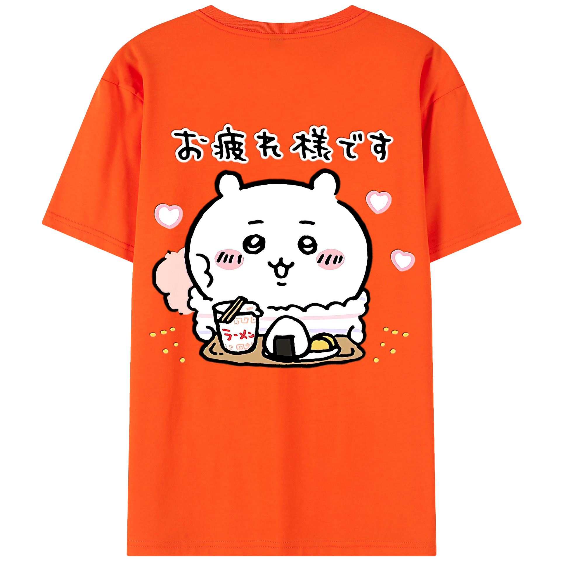 （画像用） ちいかわ ちいかわ Chii-kawa chiikawa 綿100％半袖Tシャツ（背面プリント）