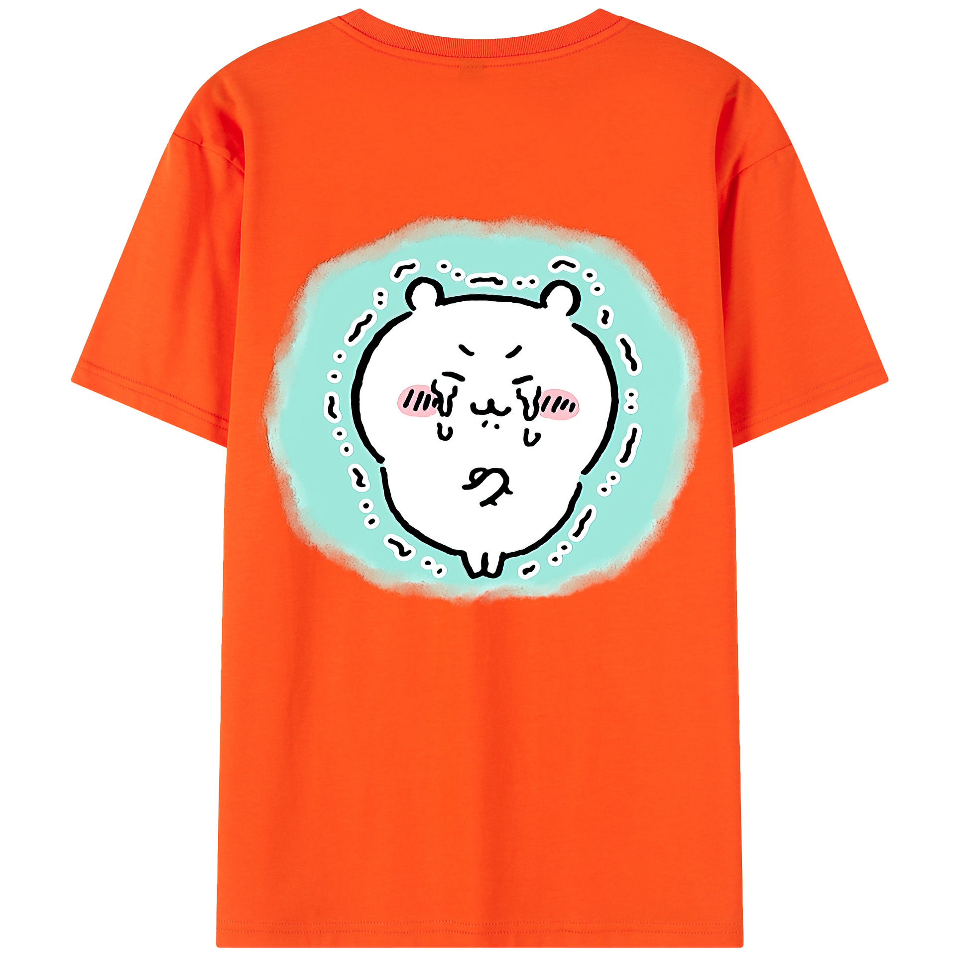 （画像用） ちいかわ ちいかわ Chii-kawa chiikawa 綿100％半袖Tシャツ（背面プリント）