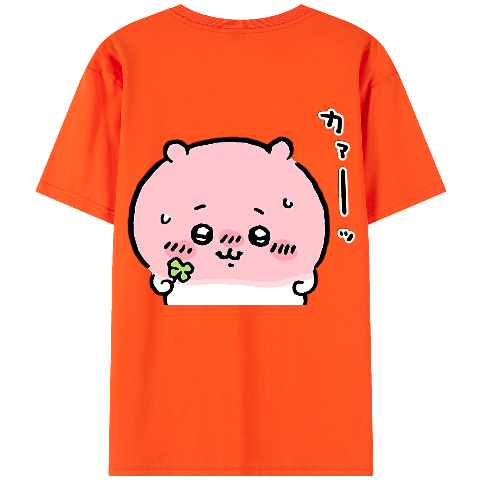 （画像用） ちいかわ ちいかわ Chii-kawa chiikawa 綿100％半袖Tシャツ（背面プリント）