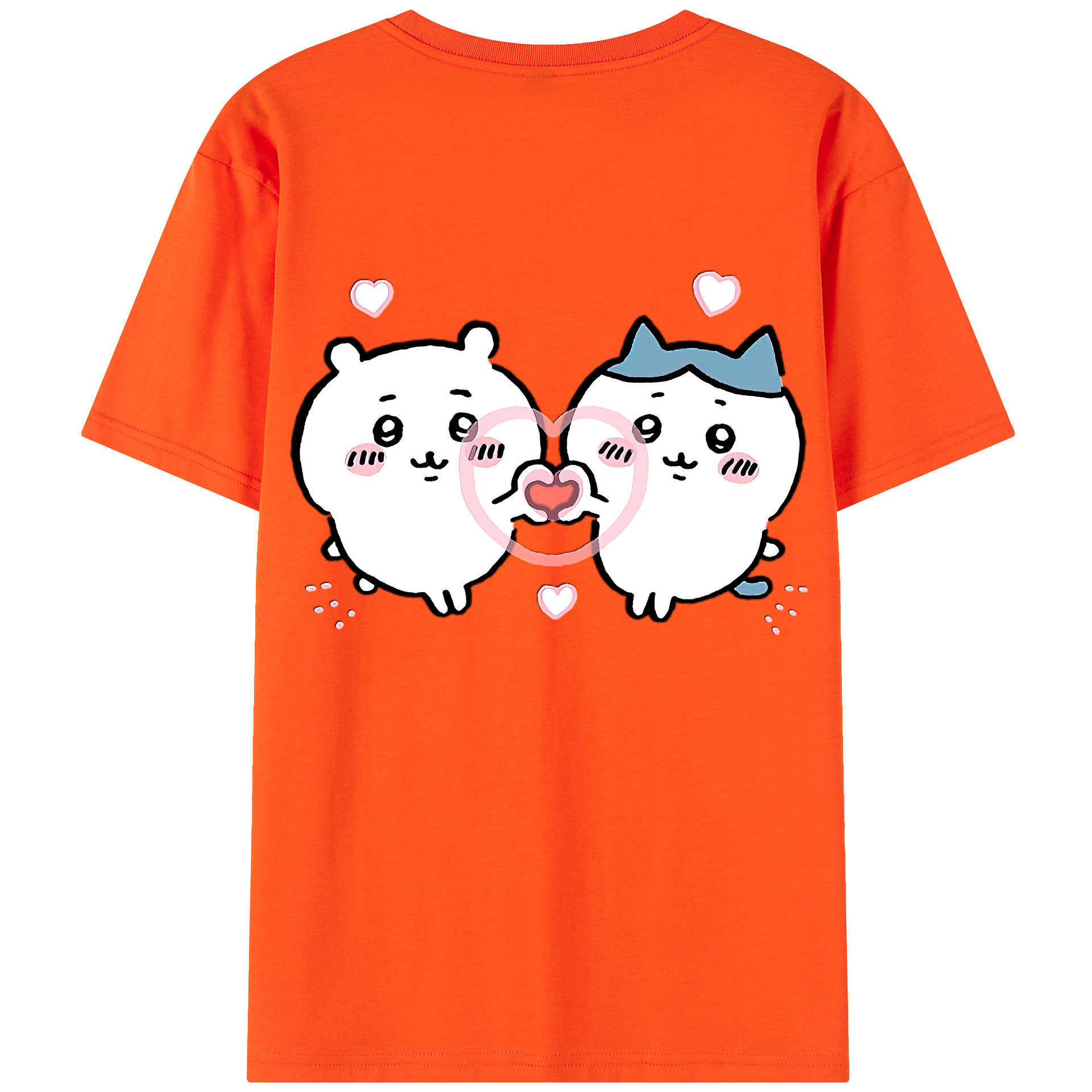（画像用） ちいかわ ちいかわ Chii-kawa chiikawa 綿100％半袖Tシャツ（背面プリント）