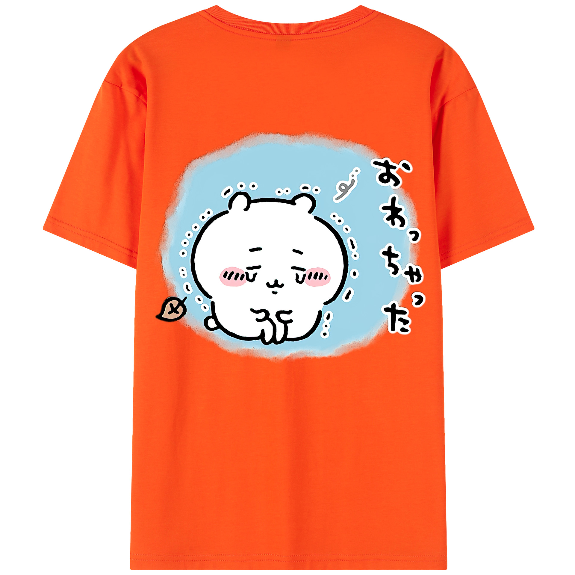 （画像用） ちいかわ ちいかわ Chii-kawa chiikawa 綿100％半袖Tシャツ（背面プリント）