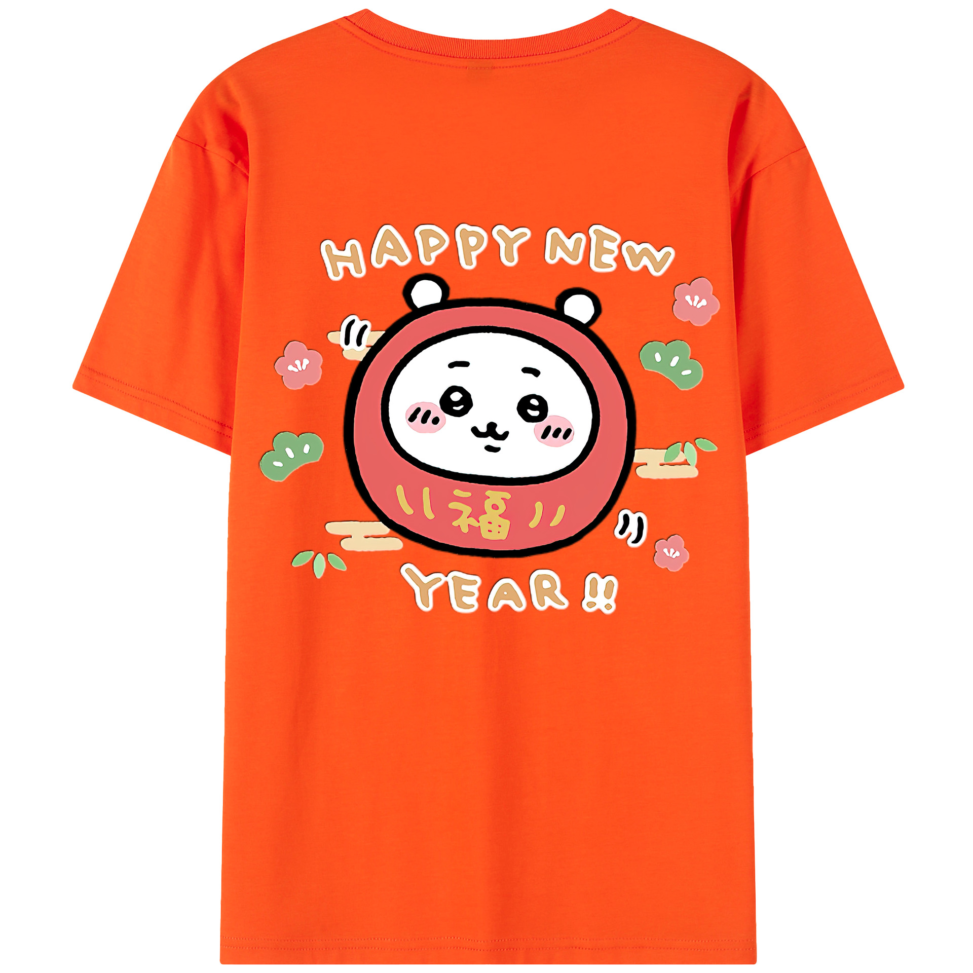 （画像用） ちいかわ ちいかわ Chii-kawa chiikawa 綿100％半袖Tシャツ（背面プリント）