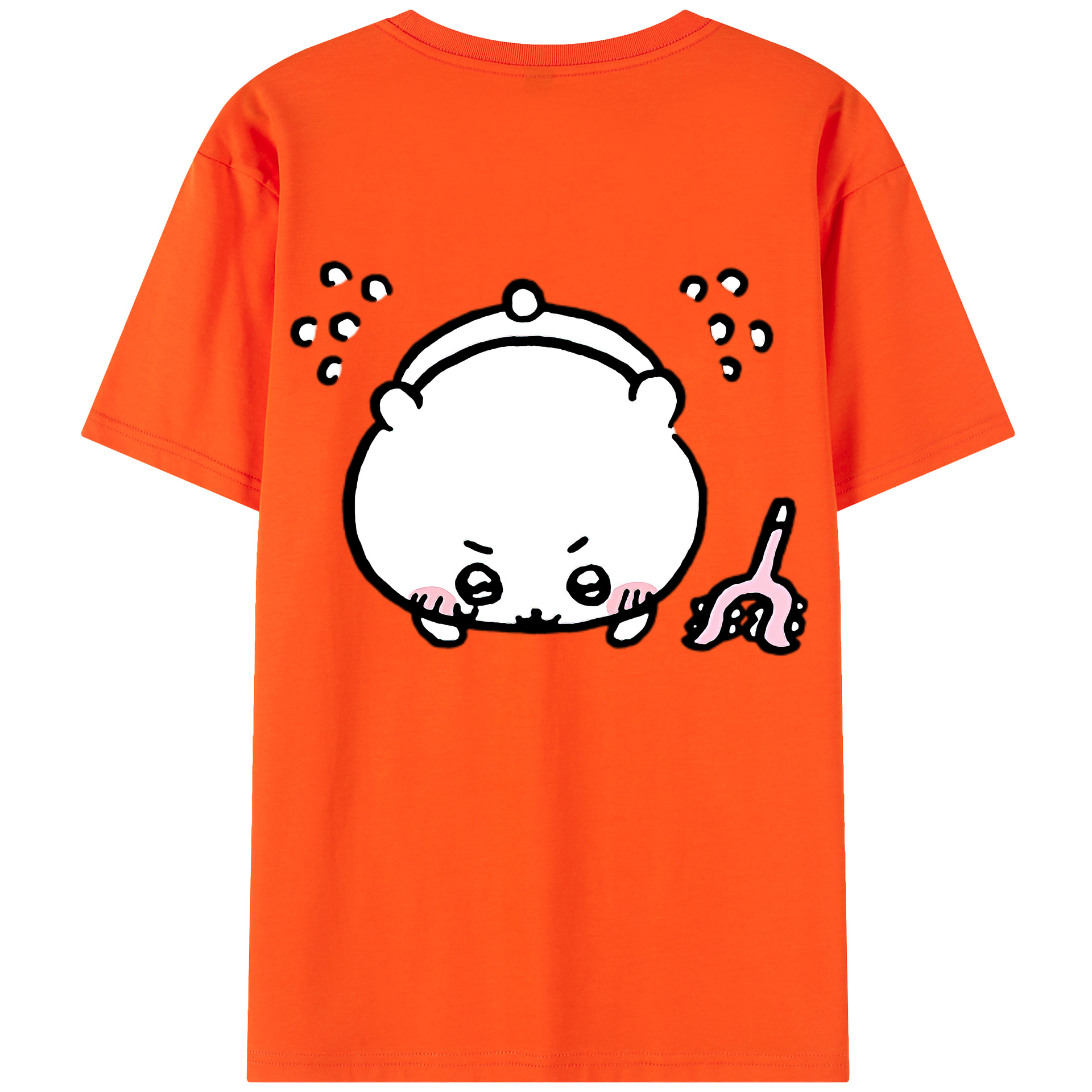 （画像用） ちいかわ ちいかわ Chii-kawa chiikawa 綿100％半袖Tシャツ（背面プリント）