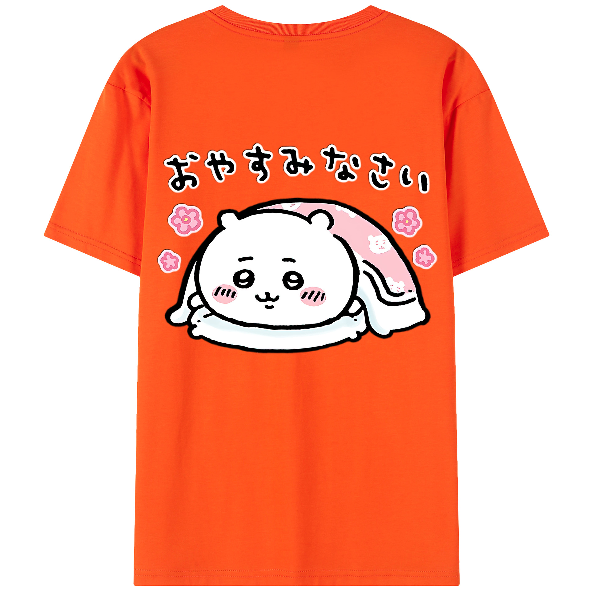 （画像用） ちいかわ ちいかわ Chii-kawa chiikawa 綿100％半袖Tシャツ（背面プリント）