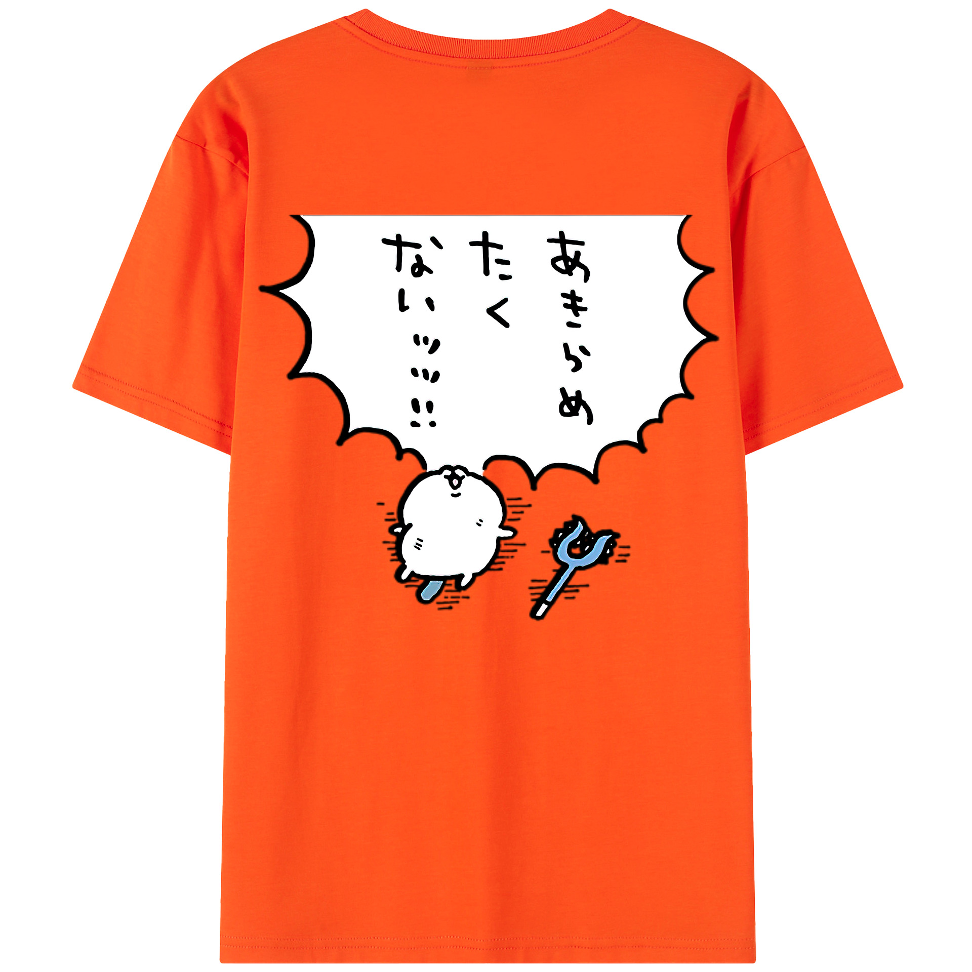 （画像用） ちいかわ ちいかわ Chii-kawa chiikawa 綿100％半袖Tシャツ（背面プリント）