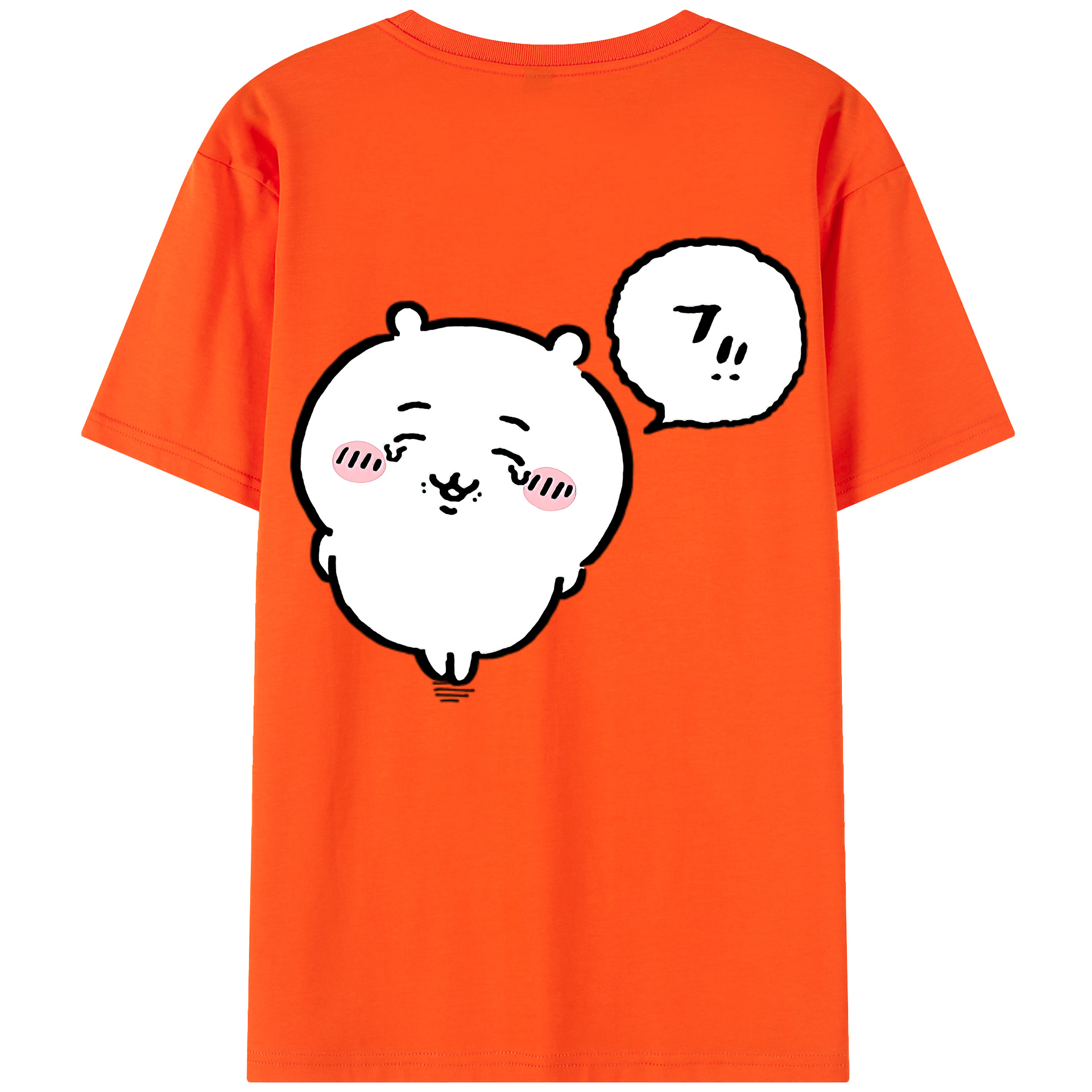 （画像用） ちいかわ ちいかわ Chii-kawa chiikawa 綿100％半袖Tシャツ（背面プリント）