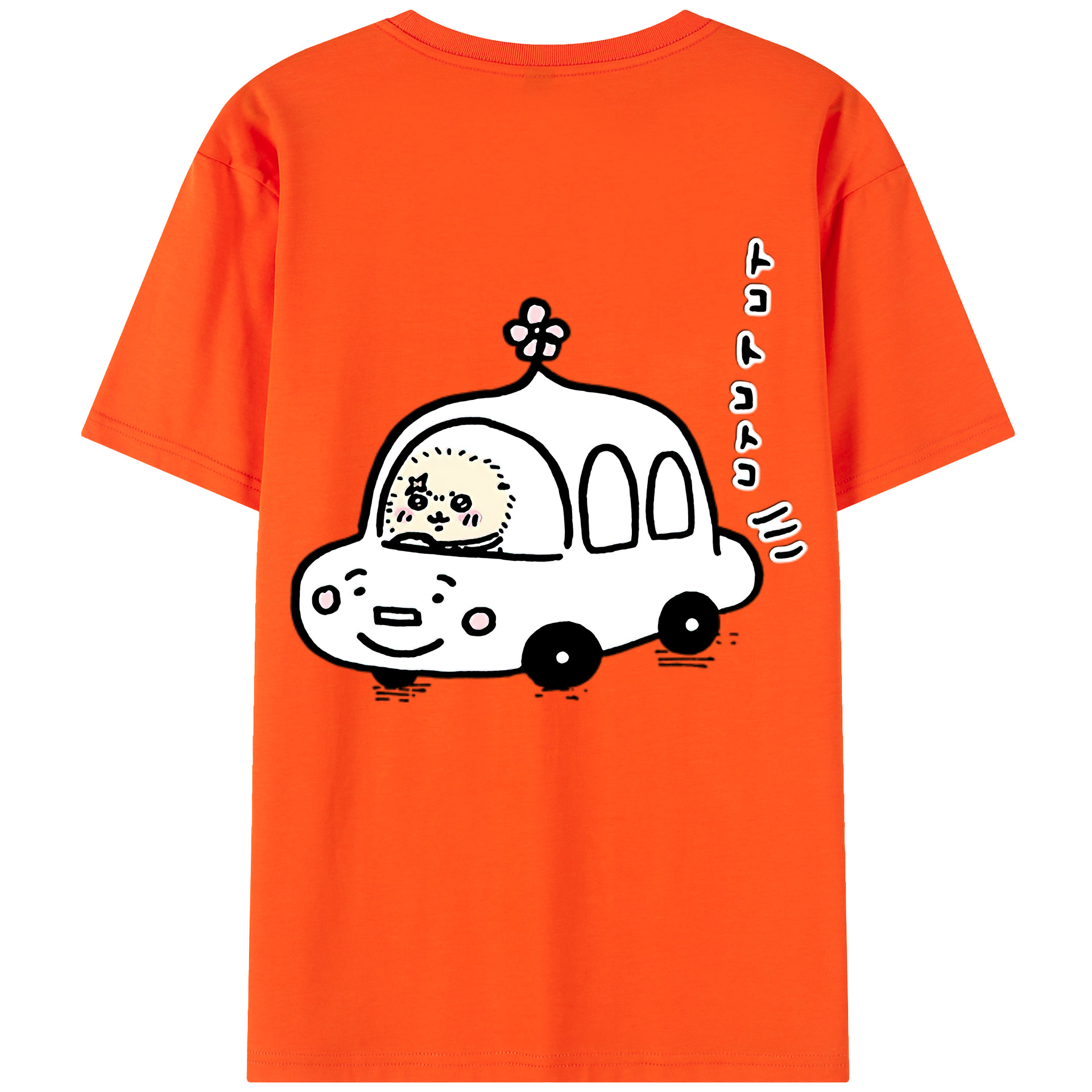 （画像用） ちいかわ ラッコ Chii-kawa Sea otter 綿100％半袖Tシャツ（背面プリント）