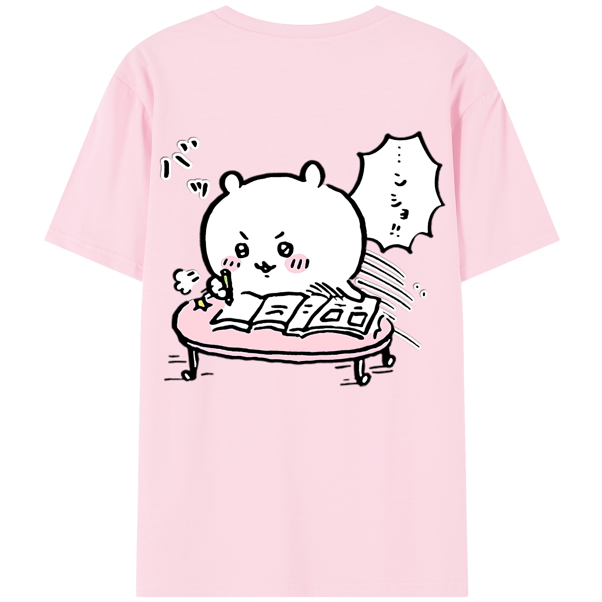 （画像用） ちいかわ ちいかわ Chii-kawa chiikawa 綿100％半袖Tシャツ（背面プリント）