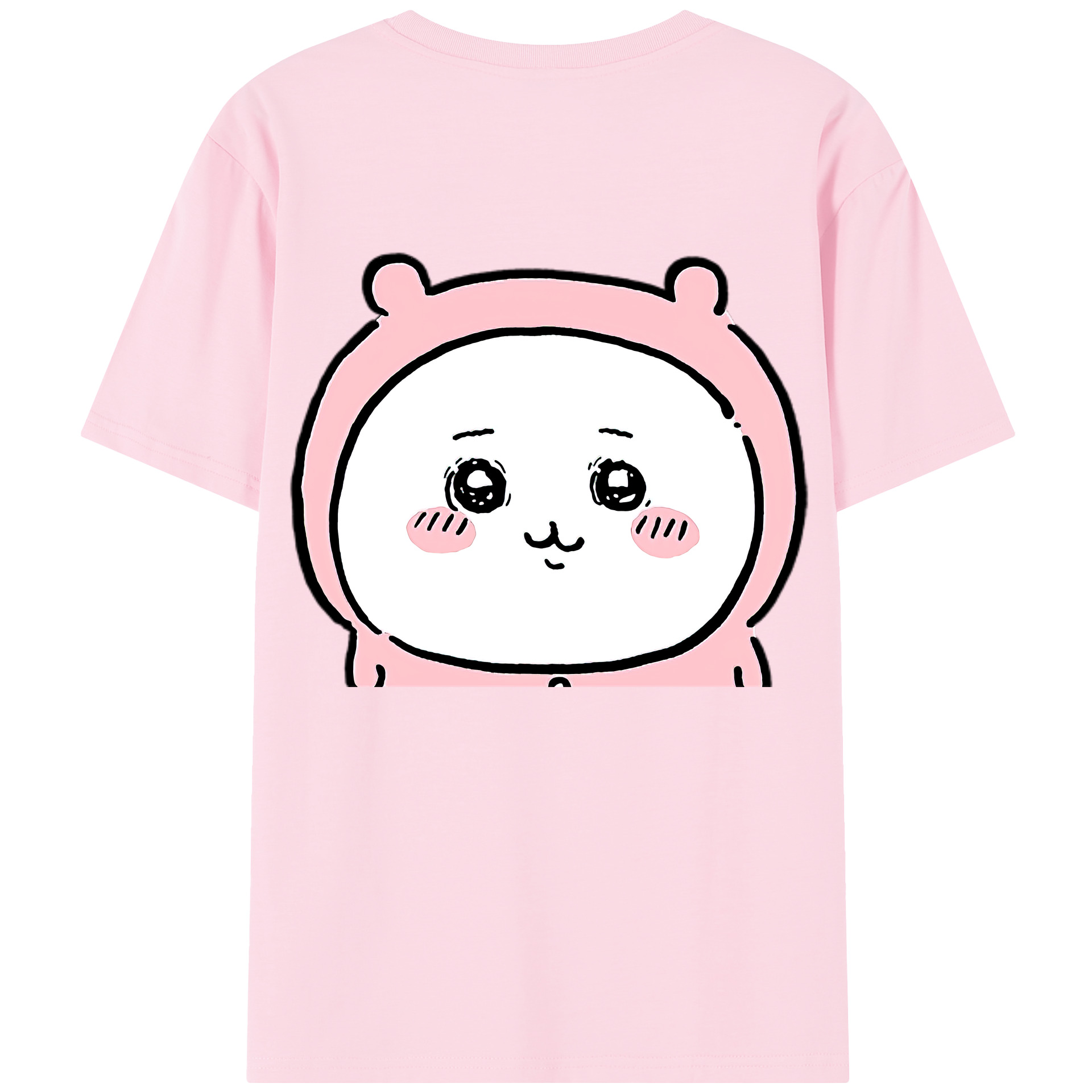 （画像用） ちいかわ ちいかわ Chii-kawa chiikawa 綿100％半袖Tシャツ（背面プリント）