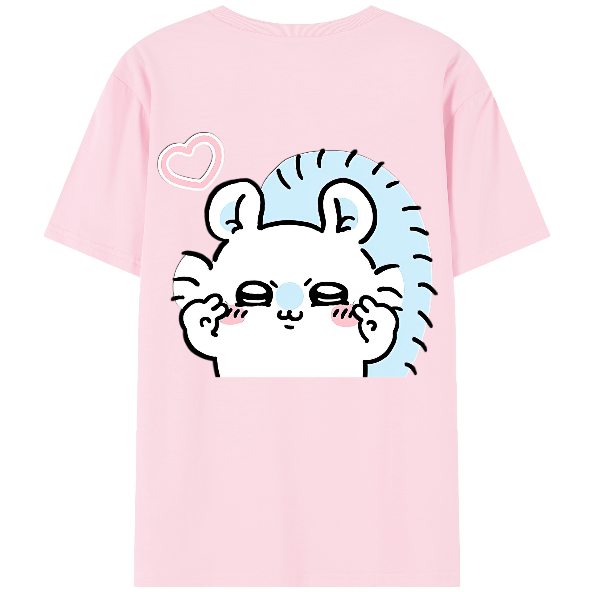 （画像用） ちいかわ モモンガ Chii-kawa Momonga 綿100％半袖Tシャツ（背面プリント）