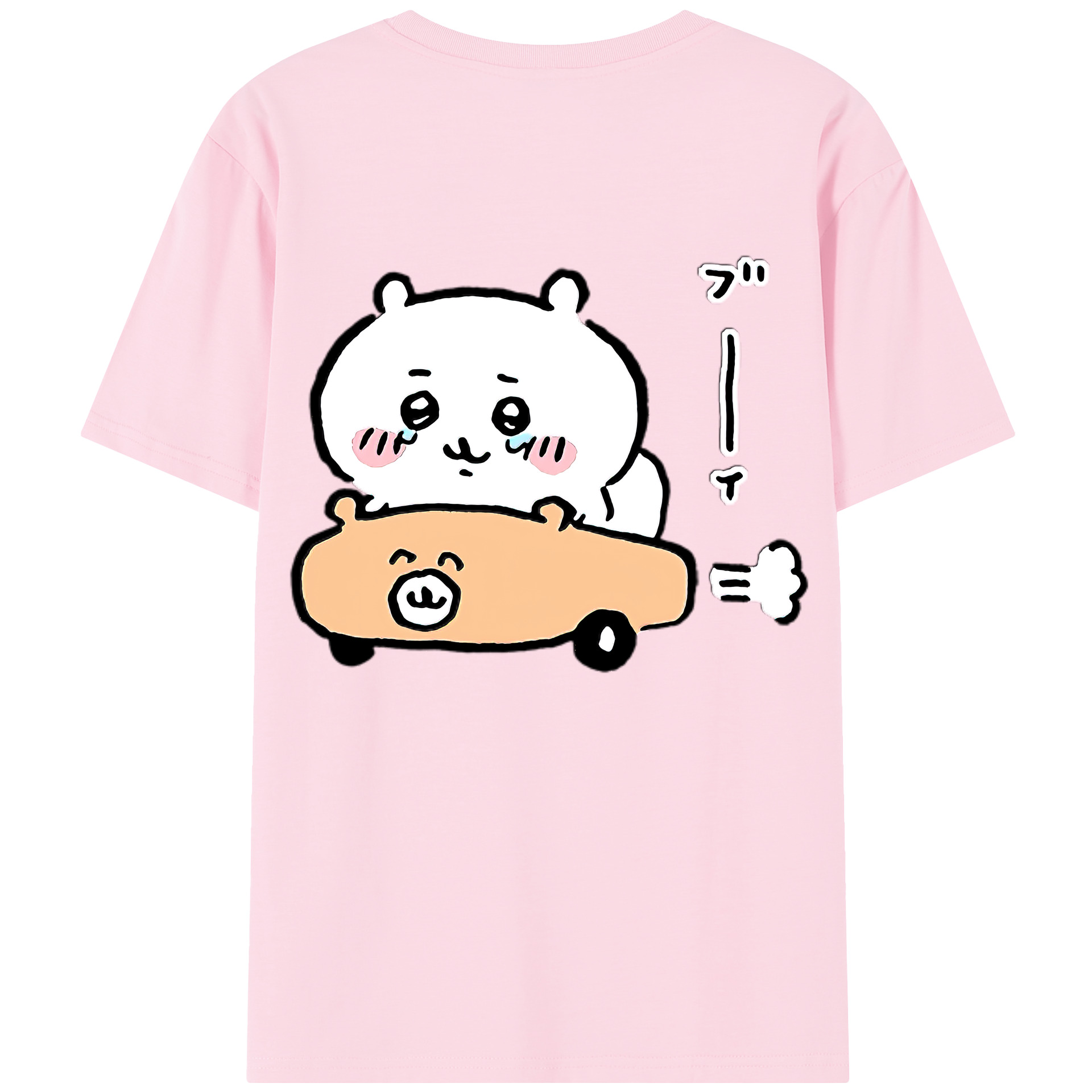 （画像用） ちいかわ ちいかわ Chii-kawa chiikawa 綿100％半袖Tシャツ（背面プリント）