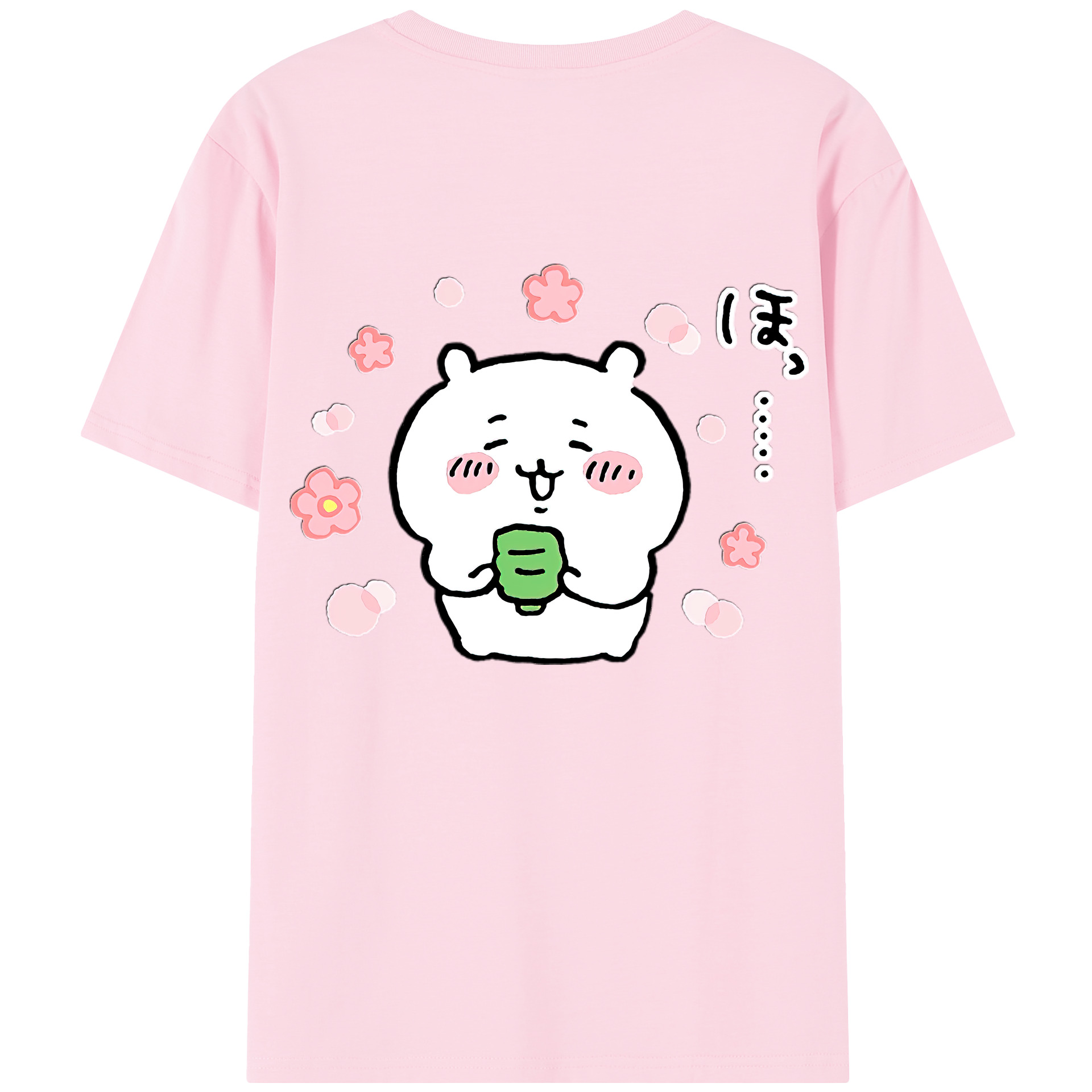 （画像用） ちいかわ ちいかわ Chii-kawa chiikawa 綿100％半袖Tシャツ（背面プリント）