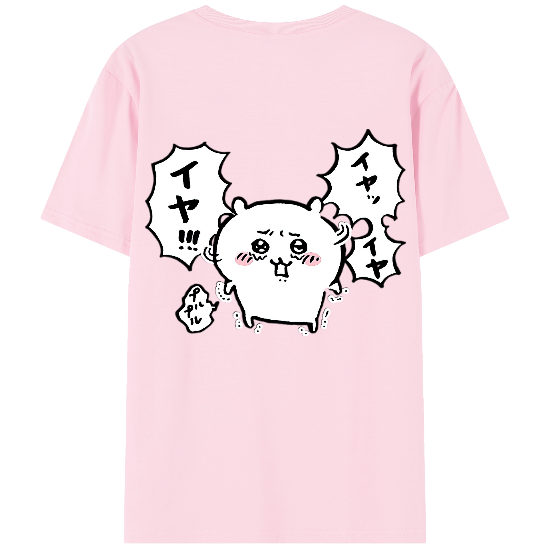 （画像用） ちいかわ ちいかわ Chii-kawa chiikawa 綿100％半袖Tシャツ（背面プリント）