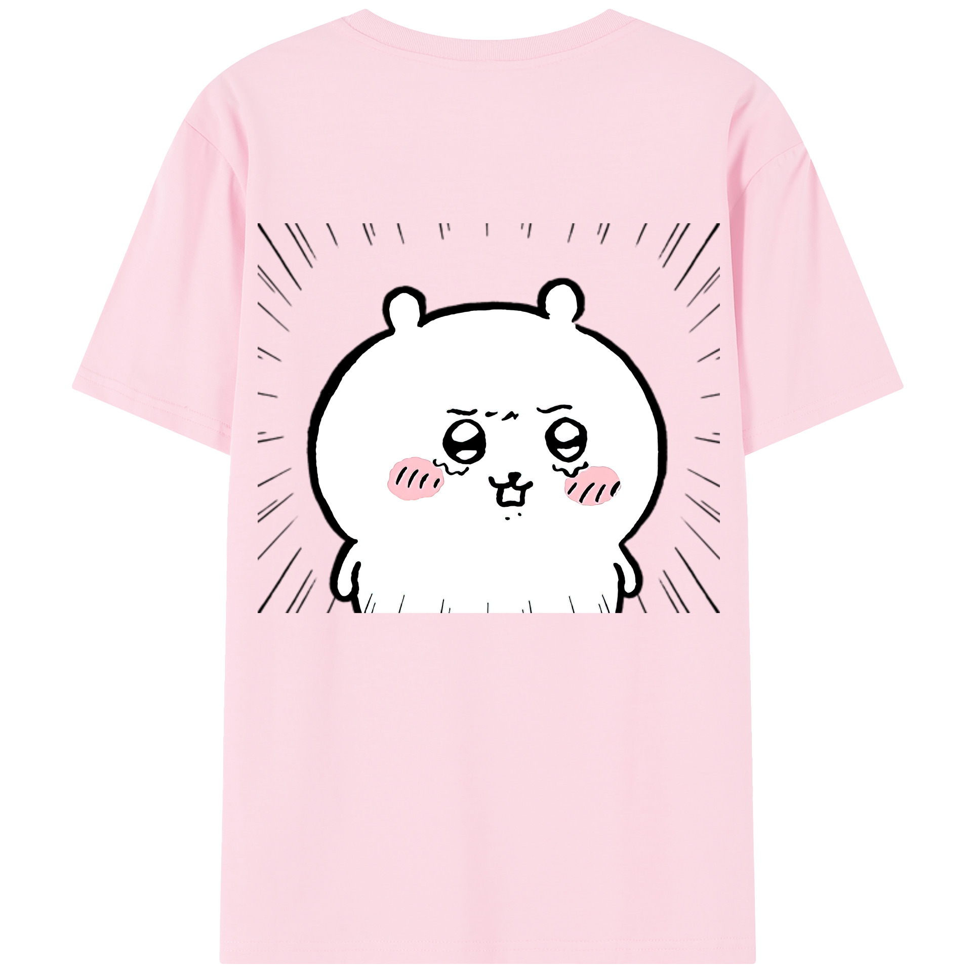 （画像用） ちいかわ ちいかわ Chii-kawa chiikawa 綿100％半袖Tシャツ（背面プリント）