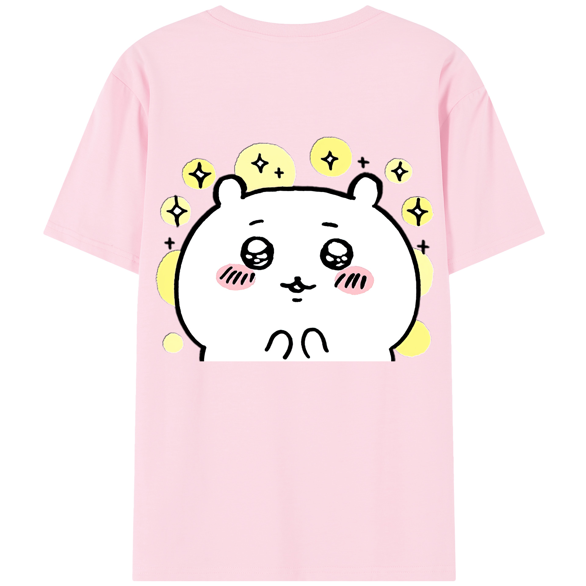 （画像用） ちいかわ ちいかわ Chii-kawa chiikawa 綿100％半袖Tシャツ（背面プリント）