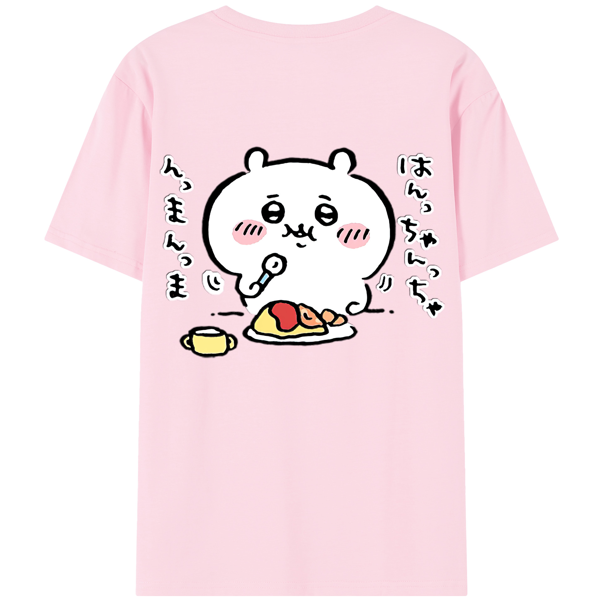 （画像用） ちいかわ ちいかわ Chii-kawa chiikawa 綿100％半袖Tシャツ（背面プリント）