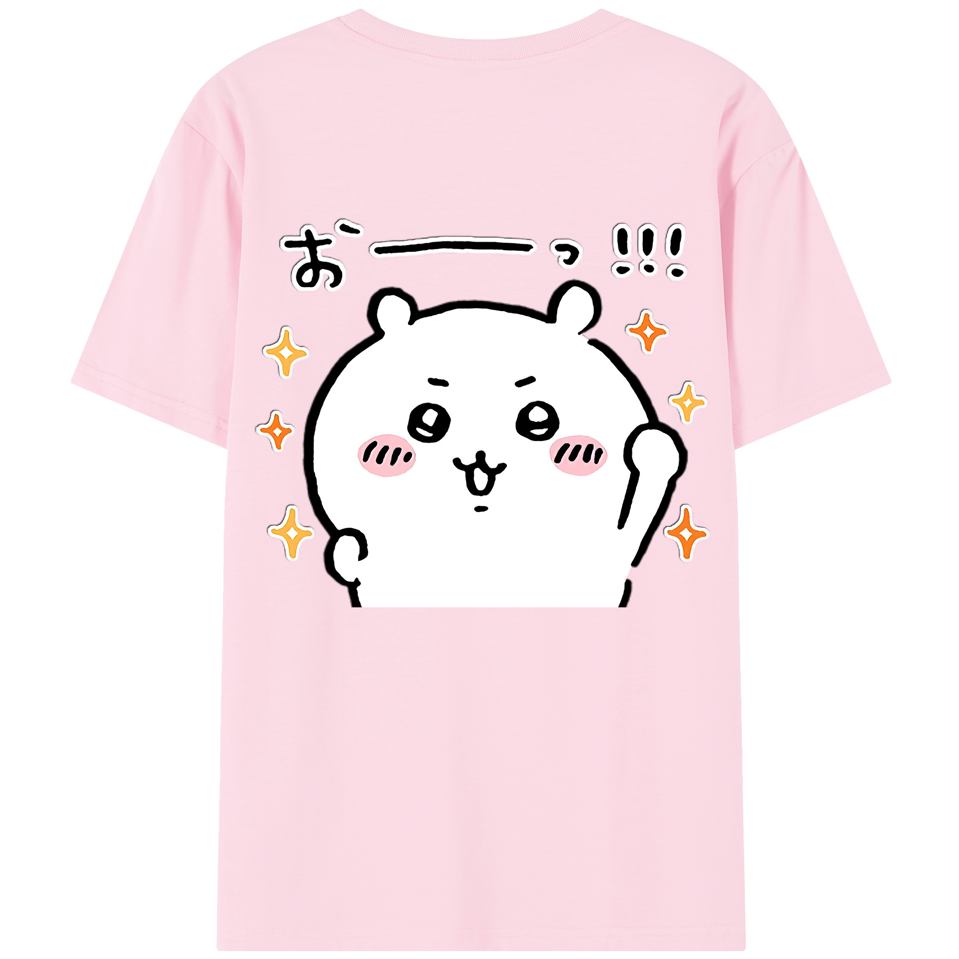 （画像用） ちいかわ ちいかわ Chii-kawa chiikawa 綿100％半袖Tシャツ（背面プリント）