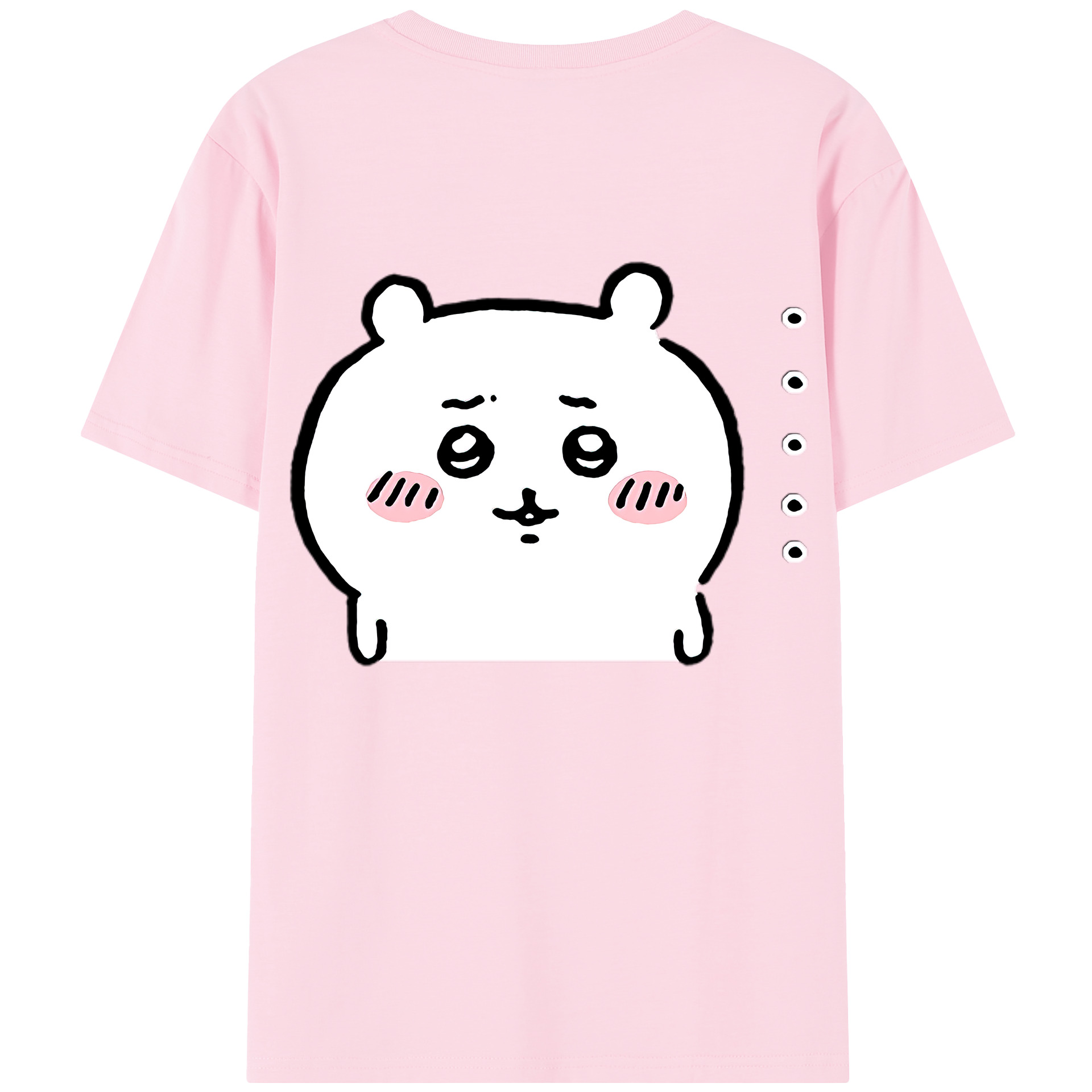 （画像用） ちいかわ ちいかわ Chii-kawa chiikawa 綿100％半袖Tシャツ（背面プリント）