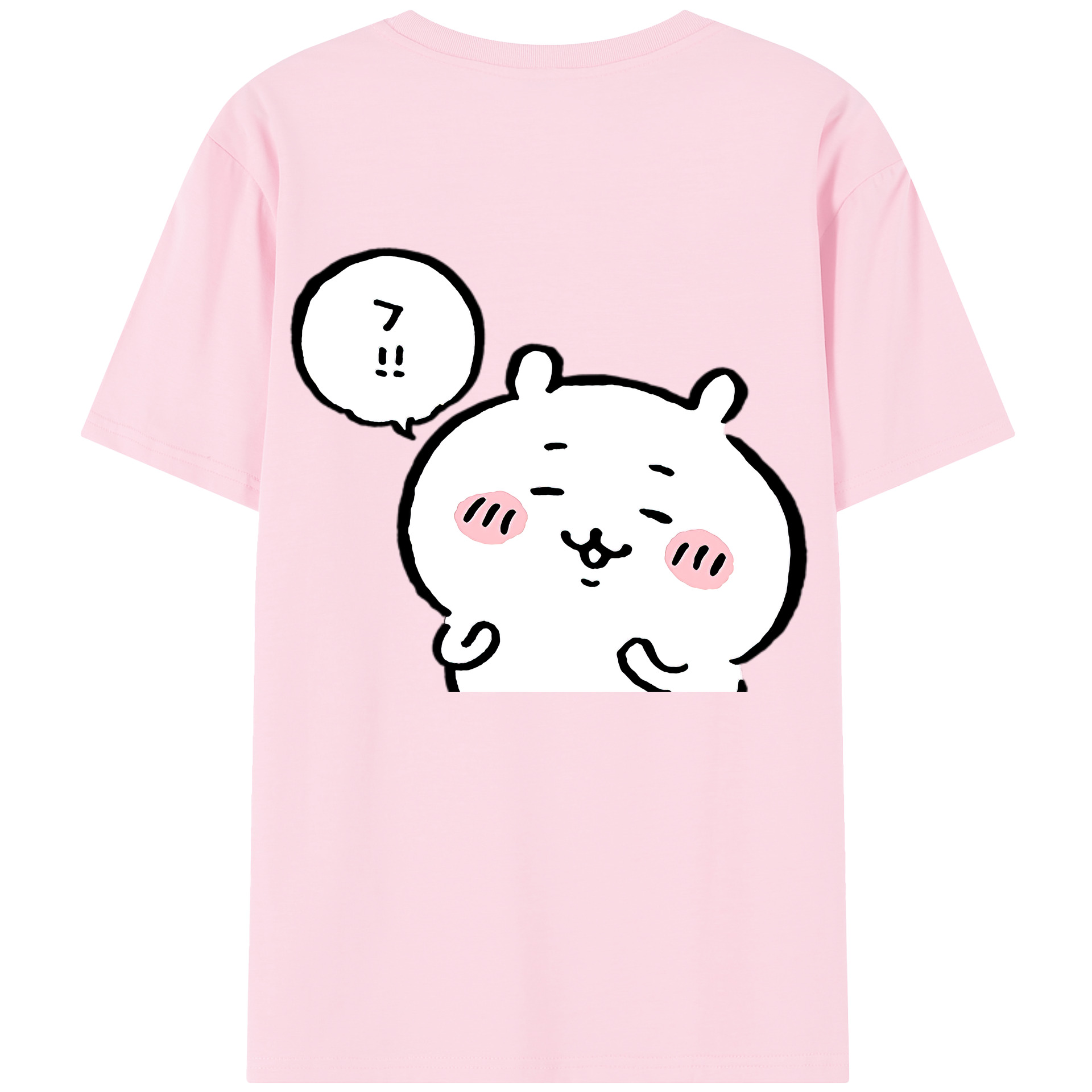 （画像用） ちいかわ ちいかわ Chii-kawa chiikawa 綿100％半袖Tシャツ（背面プリント）