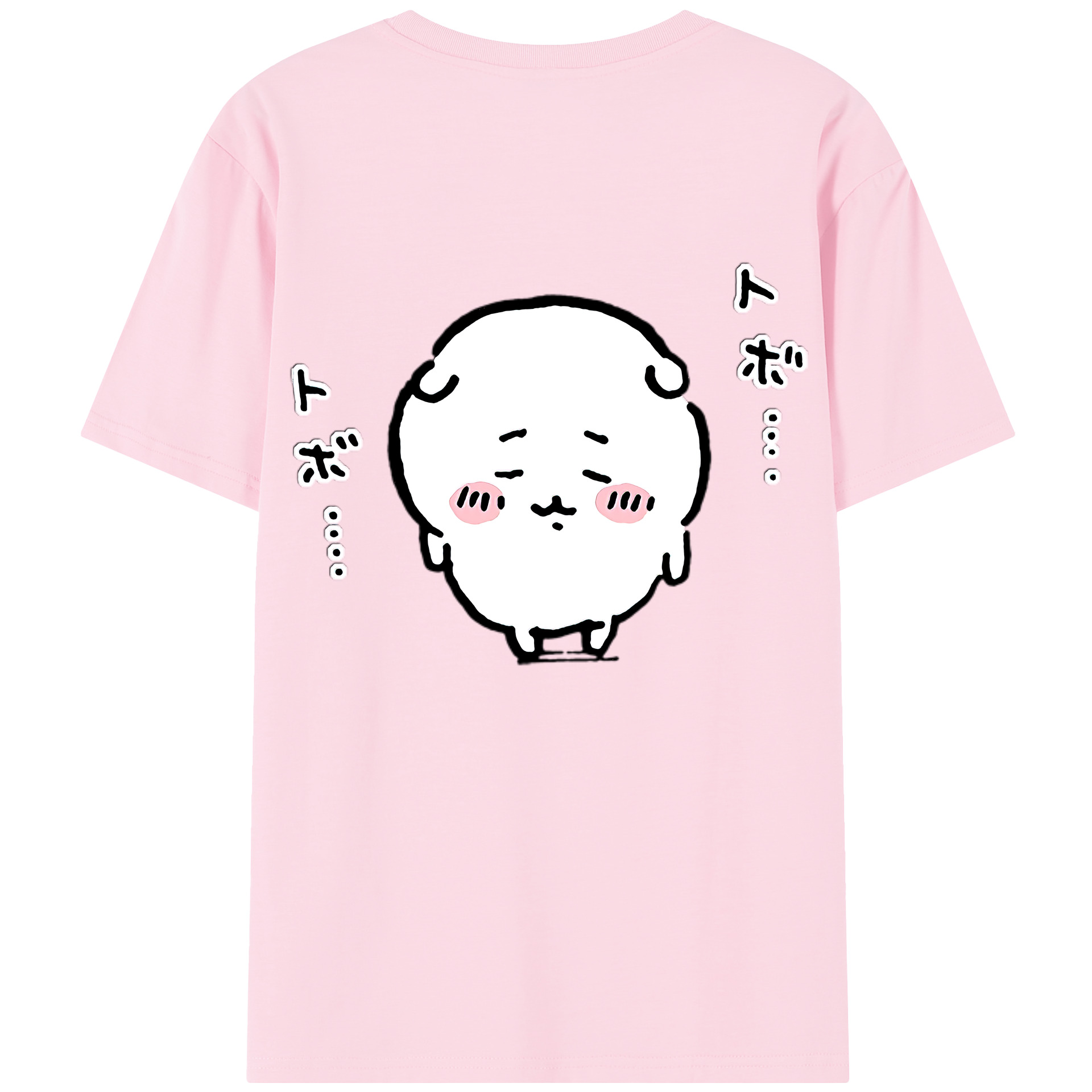 （画像用） ちいかわ ちいかわ Chii-kawa chiikawa 綿100％半袖Tシャツ（背面プリント）