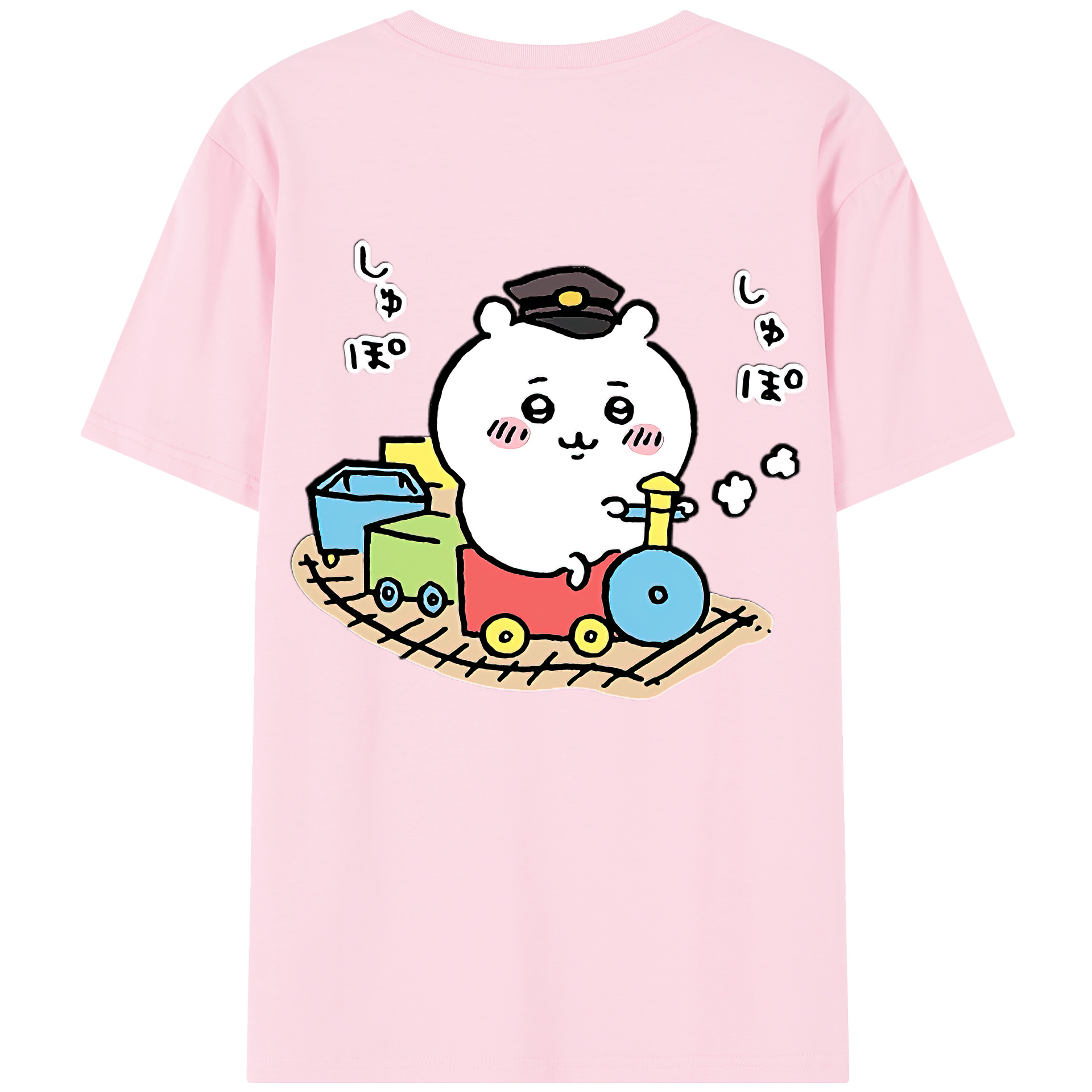 （画像用） ちいかわ ちいかわ Chii-kawa chiikawa 綿100％半袖Tシャツ（背面プリント）