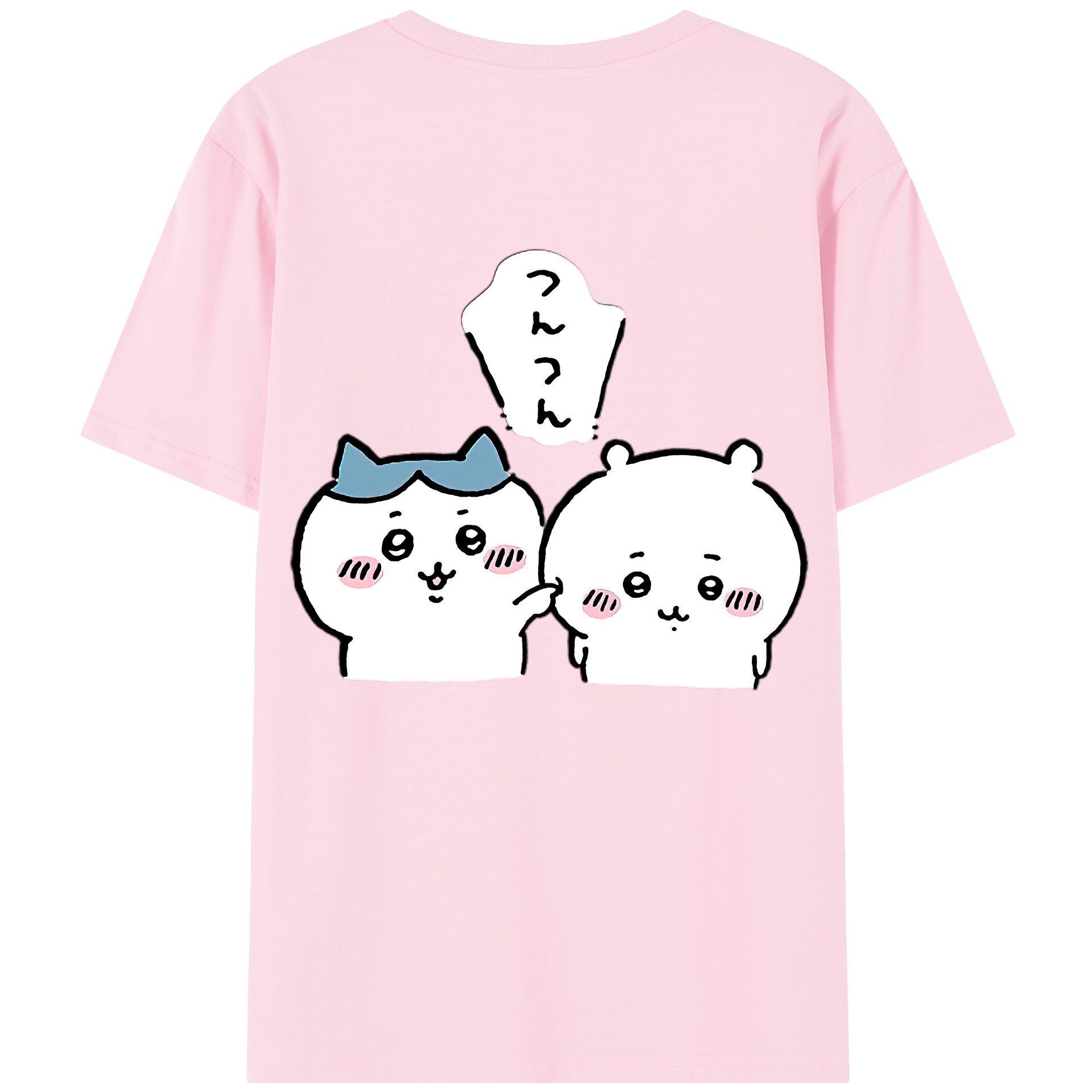 （画像用） ちいかわ ちいかわ Chii-kawa chiikawa 綿100％半袖Tシャツ（背面プリント）