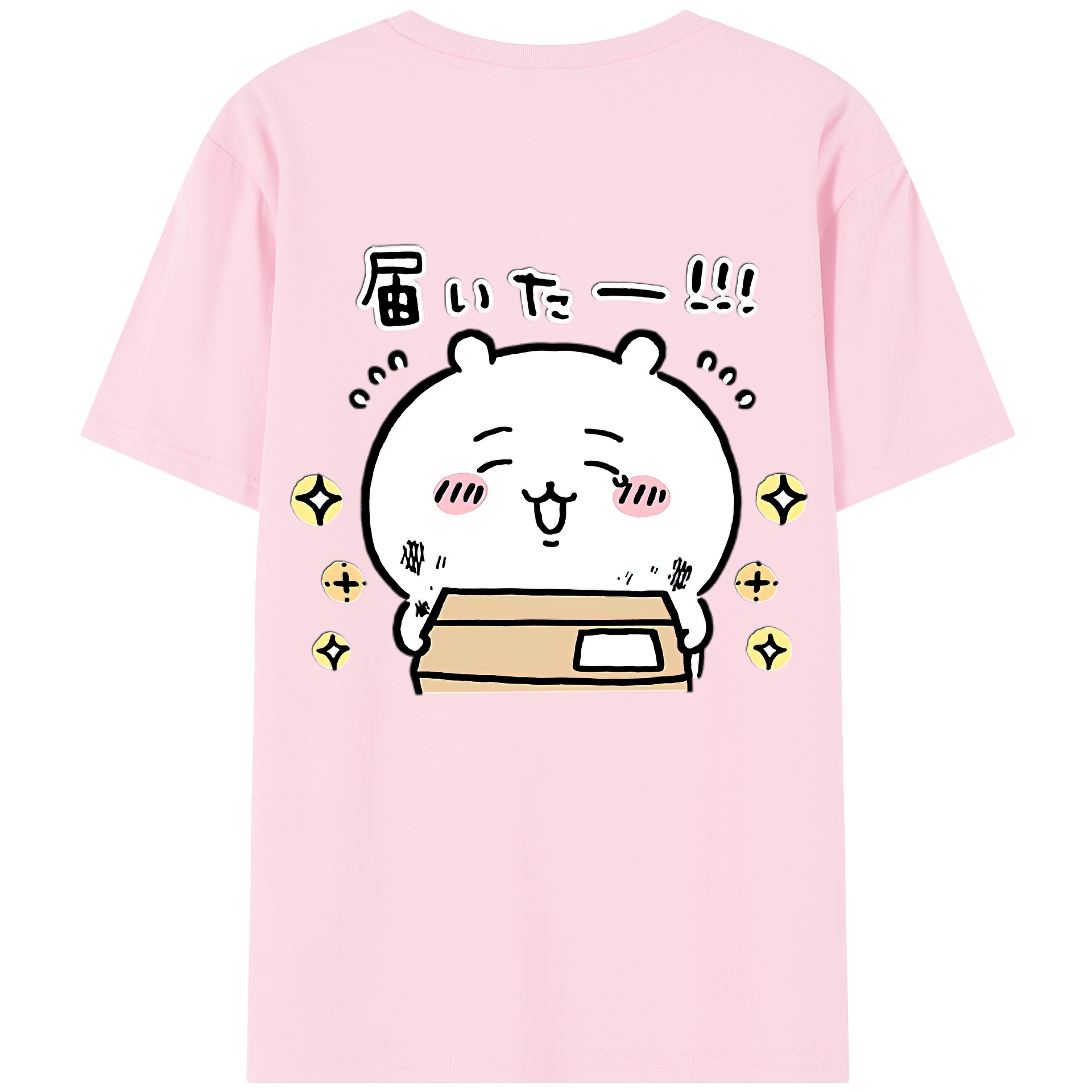 （画像用） ちいかわ ちいかわ Chii-kawa chiikawa 綿100％半袖Tシャツ（背面プリント）