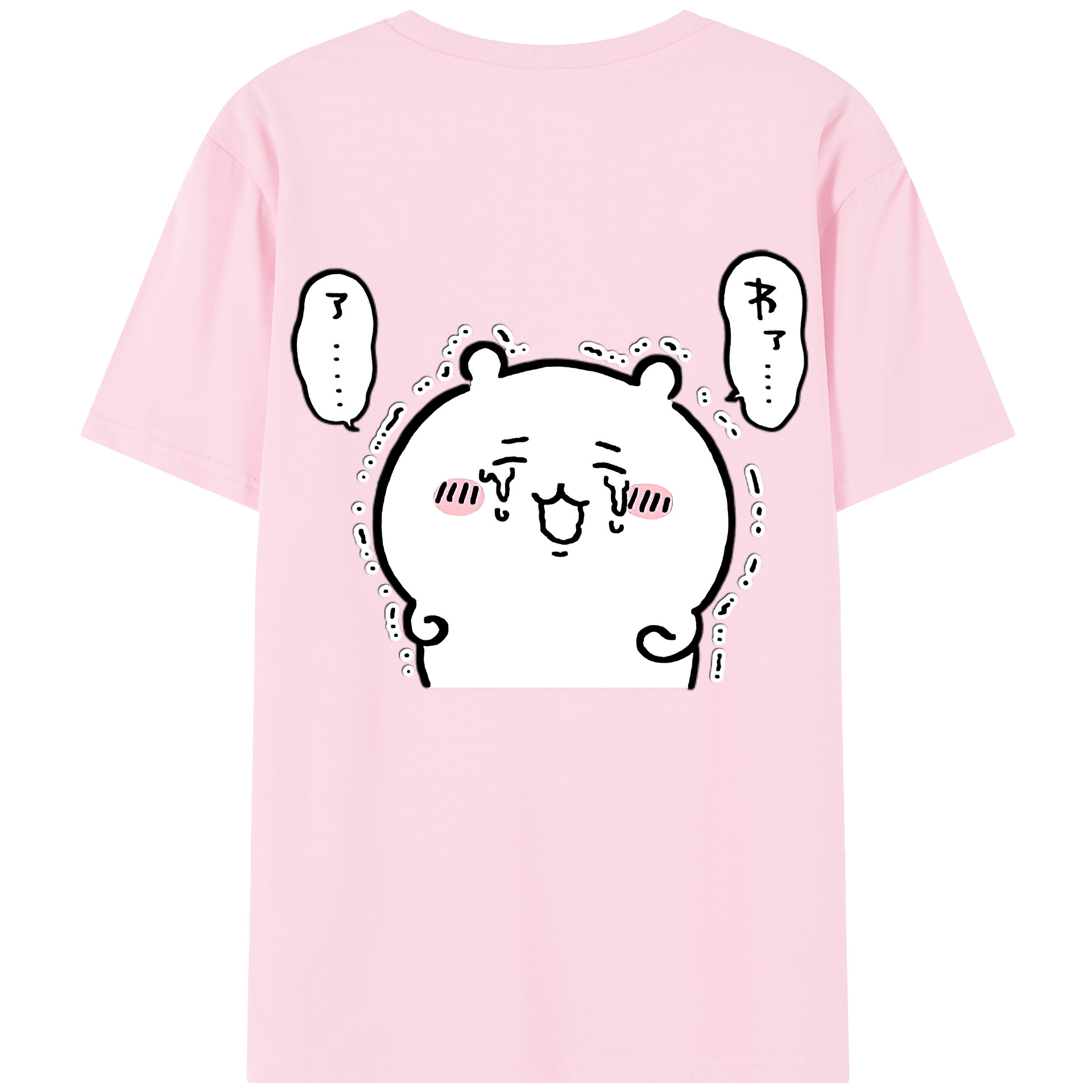 （画像用） ちいかわ ちいかわ Chii-kawa chiikawa 綿100％半袖Tシャツ（背面プリント）
