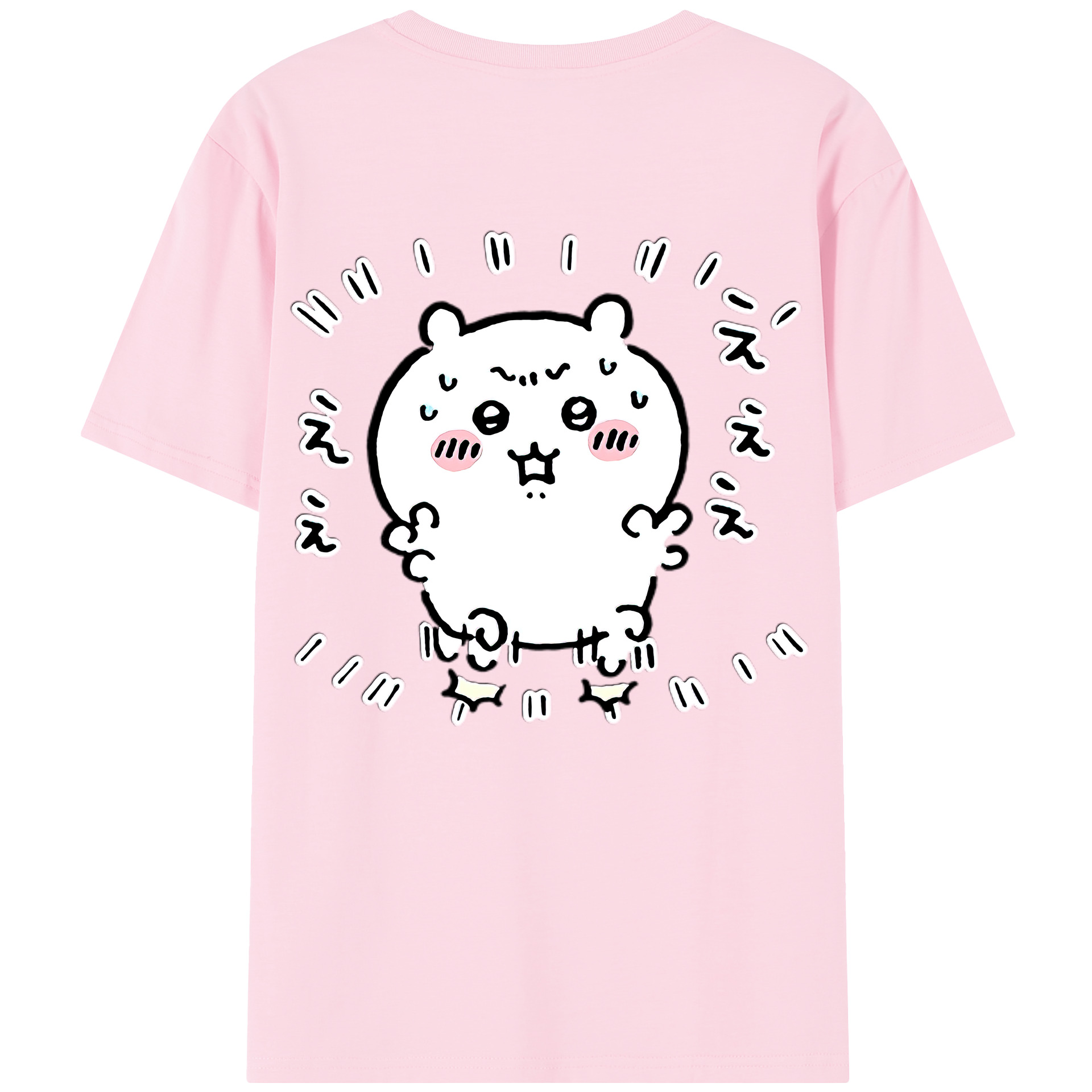 （画像用） ちいかわ ちいかわ Chii-kawa chiikawa 綿100％半袖Tシャツ（背面プリント）