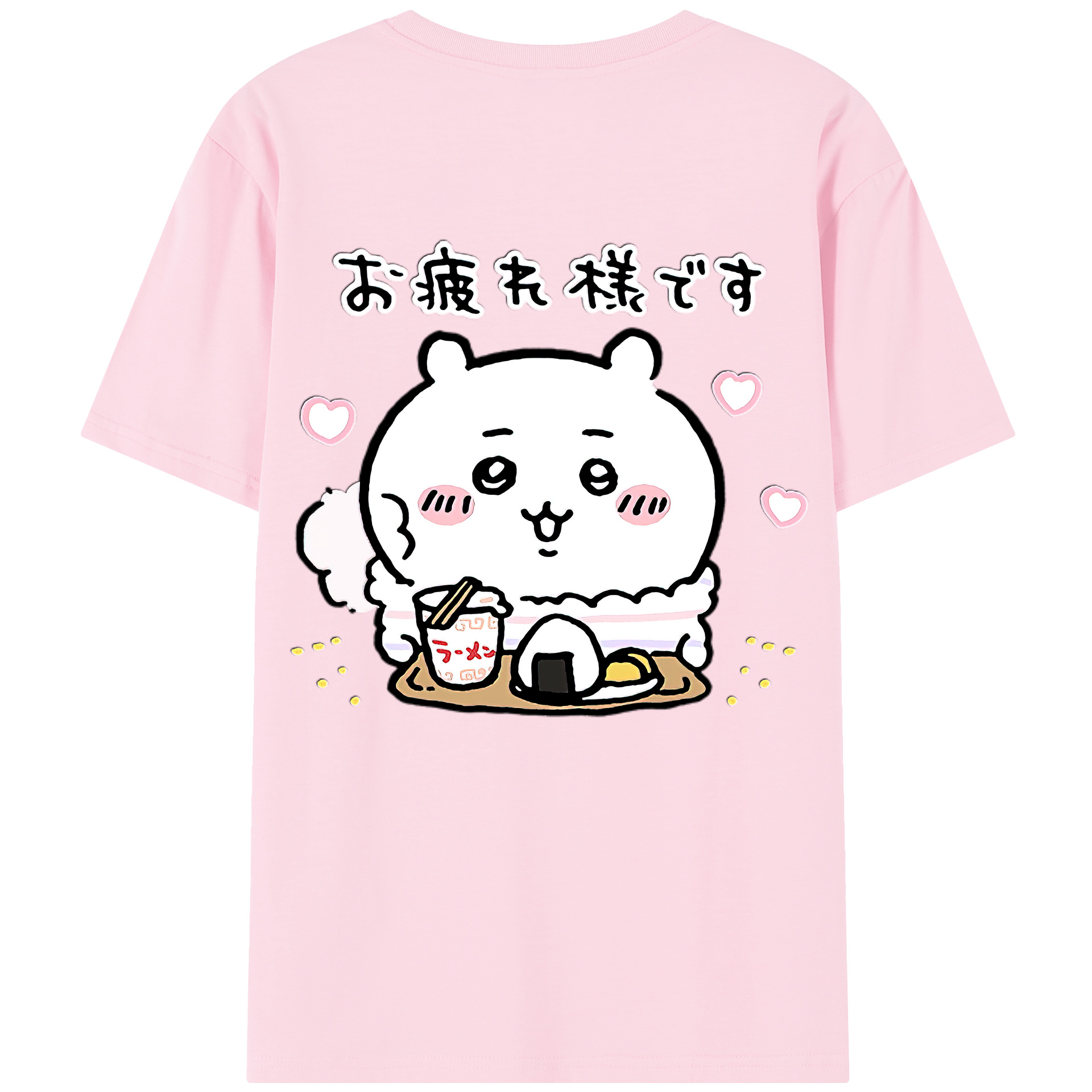 （画像用） ちいかわ ちいかわ Chii-kawa chiikawa 綿100％半袖Tシャツ（背面プリント）