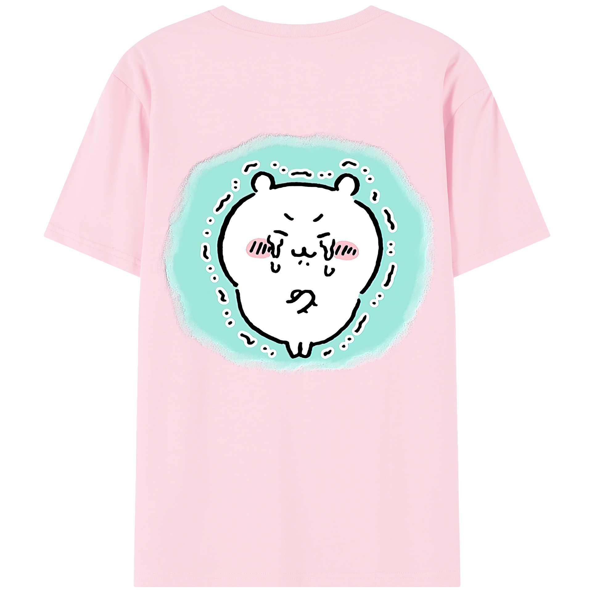 （画像用） ちいかわ ちいかわ Chii-kawa chiikawa 綿100％半袖Tシャツ（背面プリント）