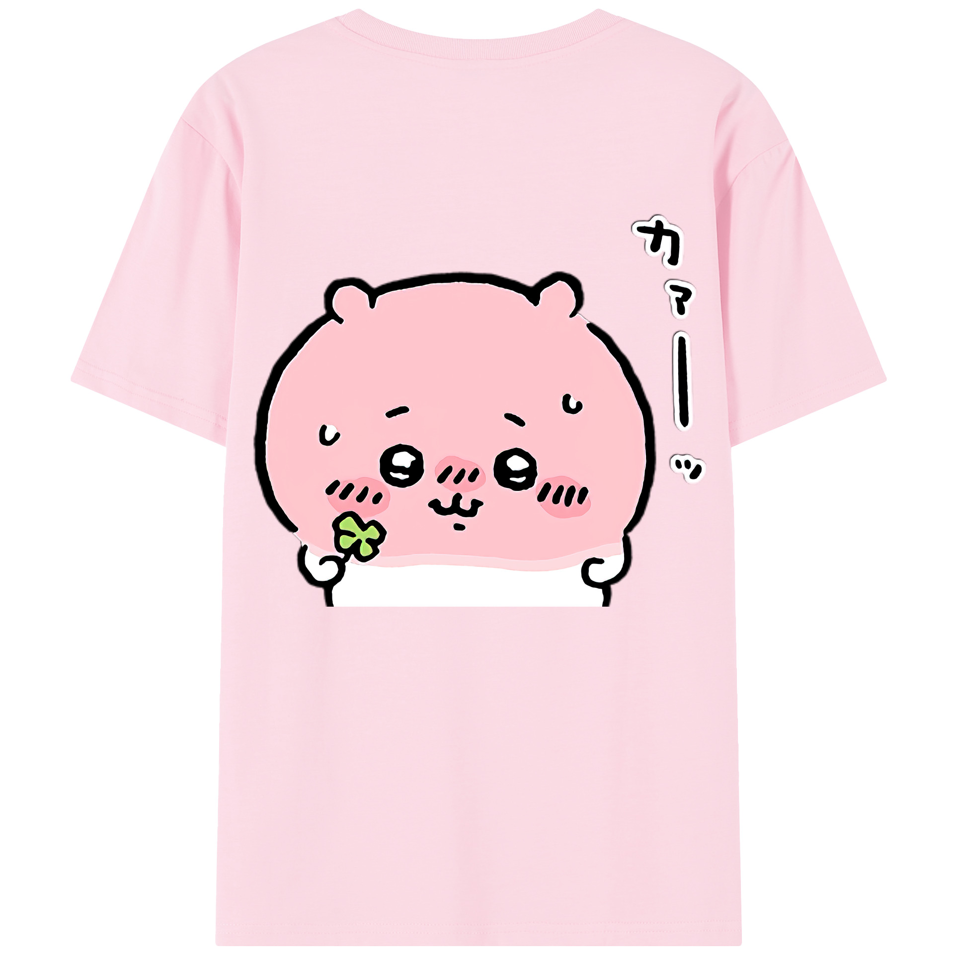 （画像用） ちいかわ ちいかわ Chii-kawa chiikawa 綿100％半袖Tシャツ（背面プリント）