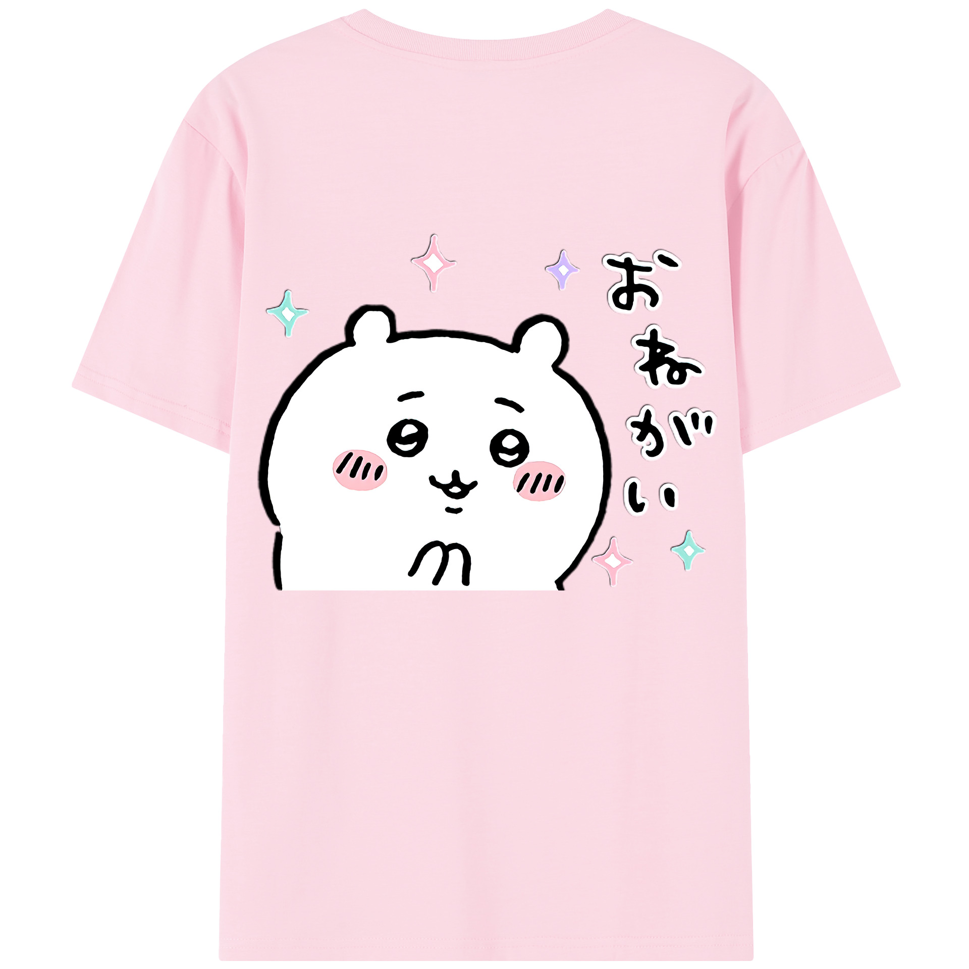 （画像用） ちいかわ ちいかわ Chii-kawa chiikawa 綿100％半袖Tシャツ（背面プリント）