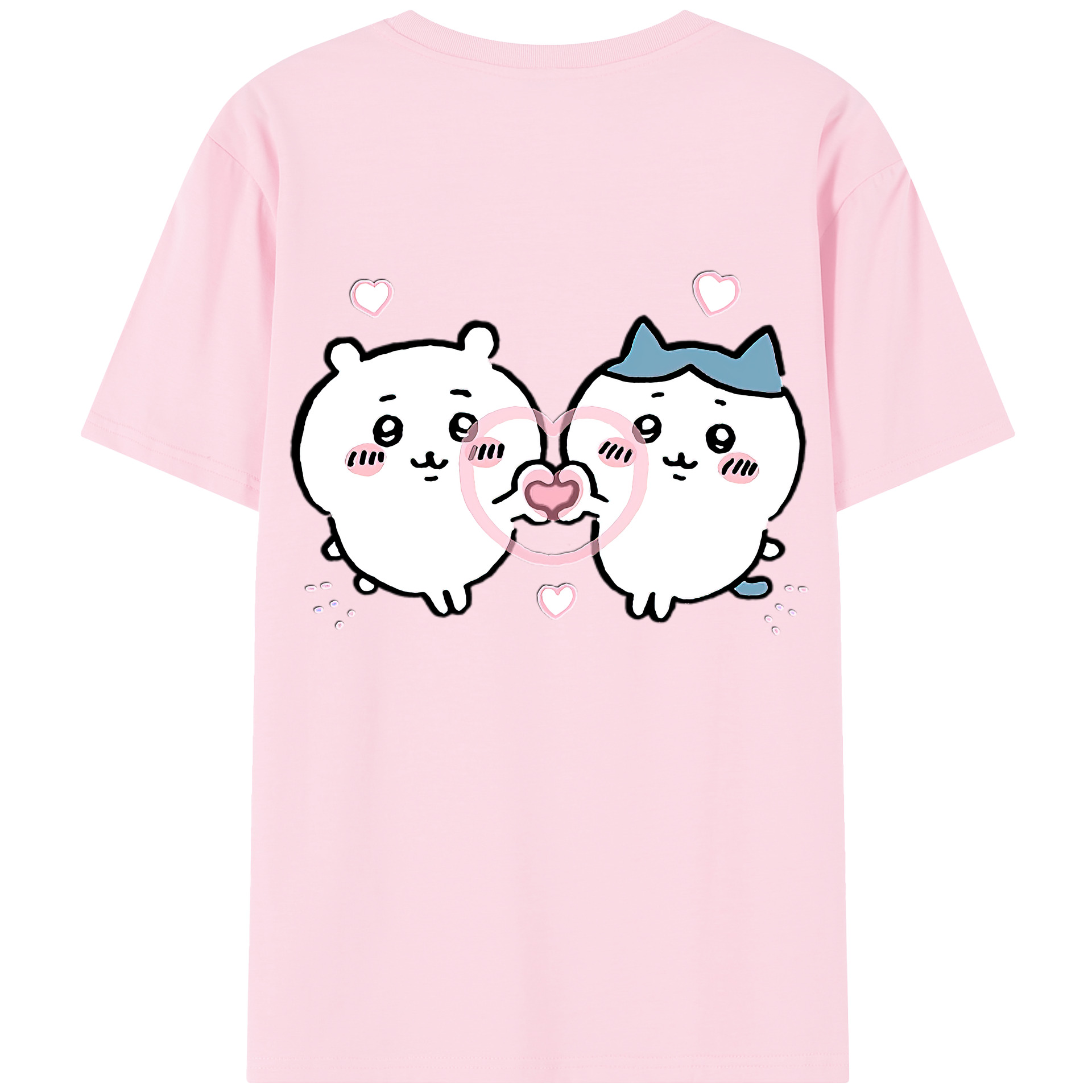 （画像用） ちいかわ ちいかわ Chii-kawa chiikawa 綿100％半袖Tシャツ（背面プリント）
