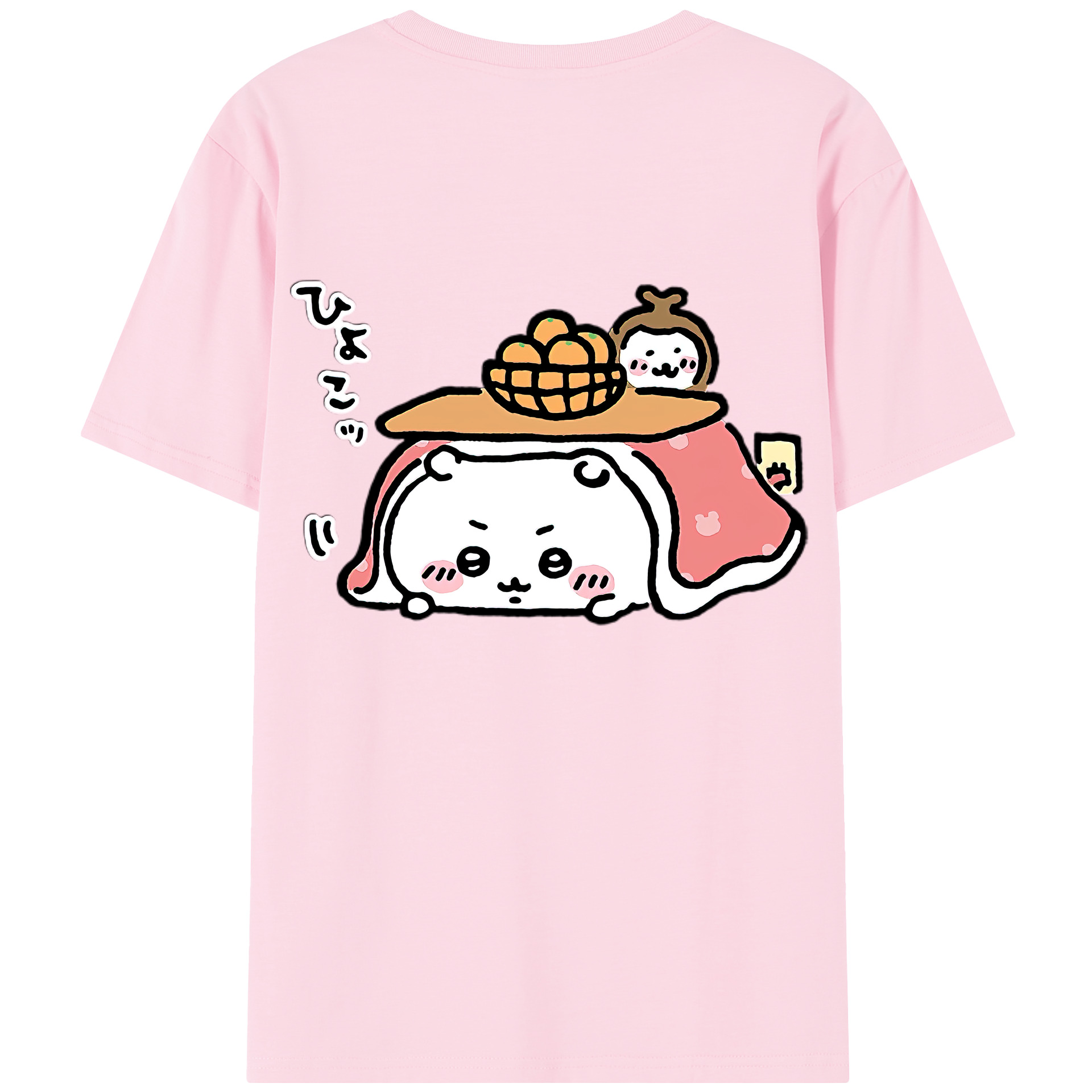 （画像用） ちいかわ ちいかわ Chii-kawa chiikawa 綿100％半袖Tシャツ（背面プリント）