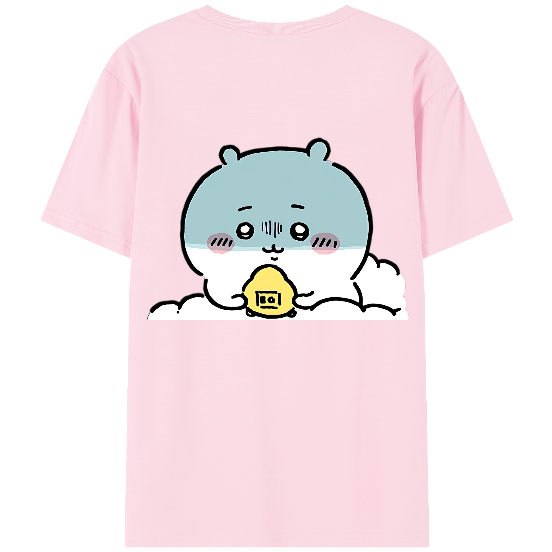 （画像用） ちいかわ ちいかわ Chii-kawa chiikawa 綿100％半袖Tシャツ（背面プリント）