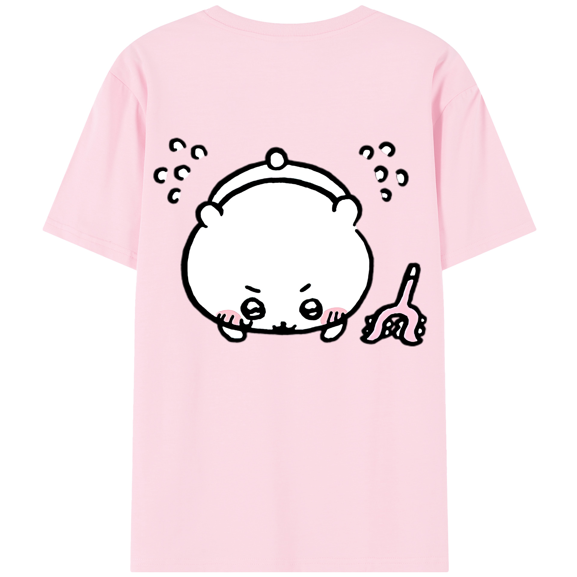 （画像用） ちいかわ ちいかわ Chii-kawa chiikawa 綿100％半袖Tシャツ（背面プリント）